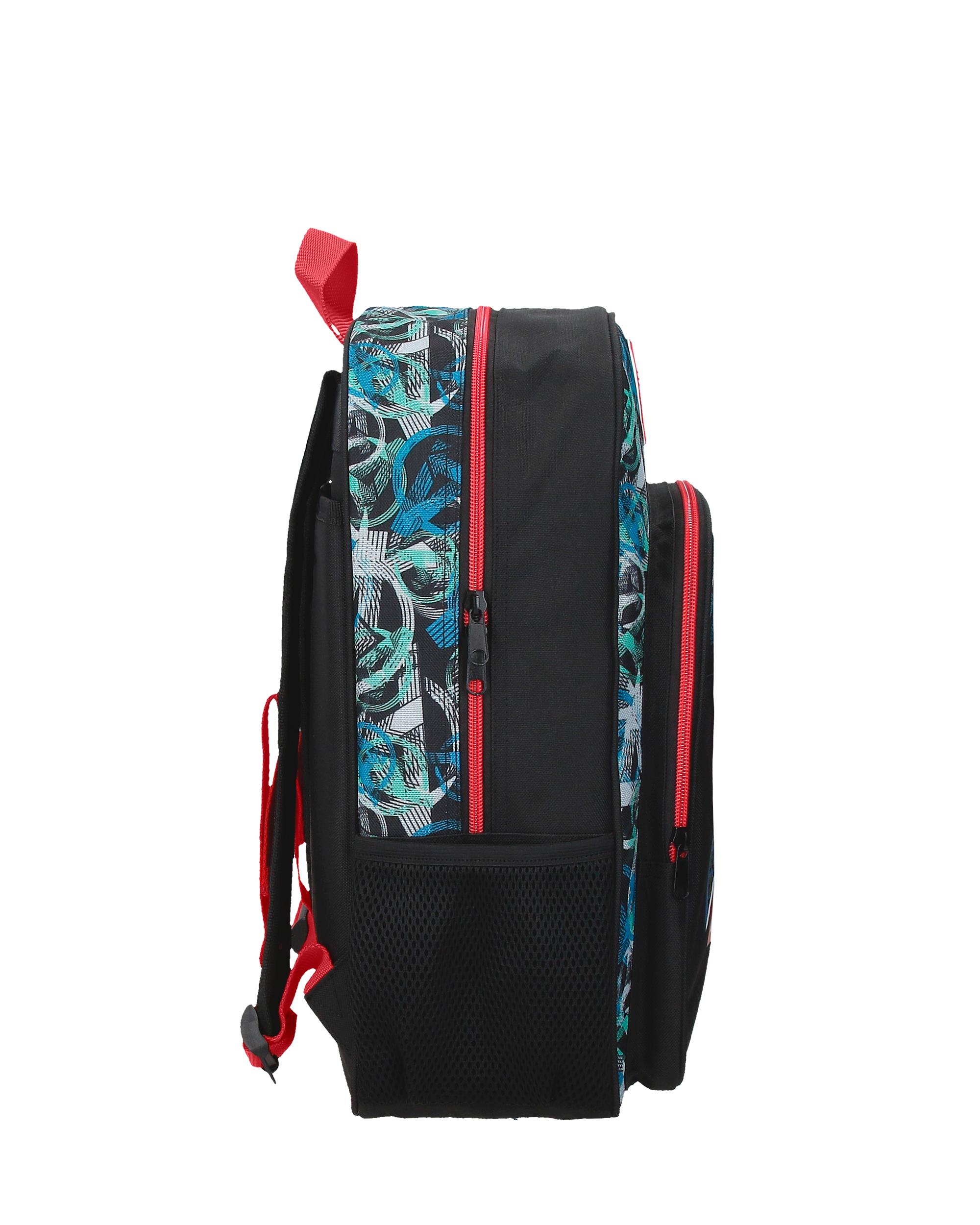 Mochila Shield 38 Cm com Bolsos Laterais Preto-2