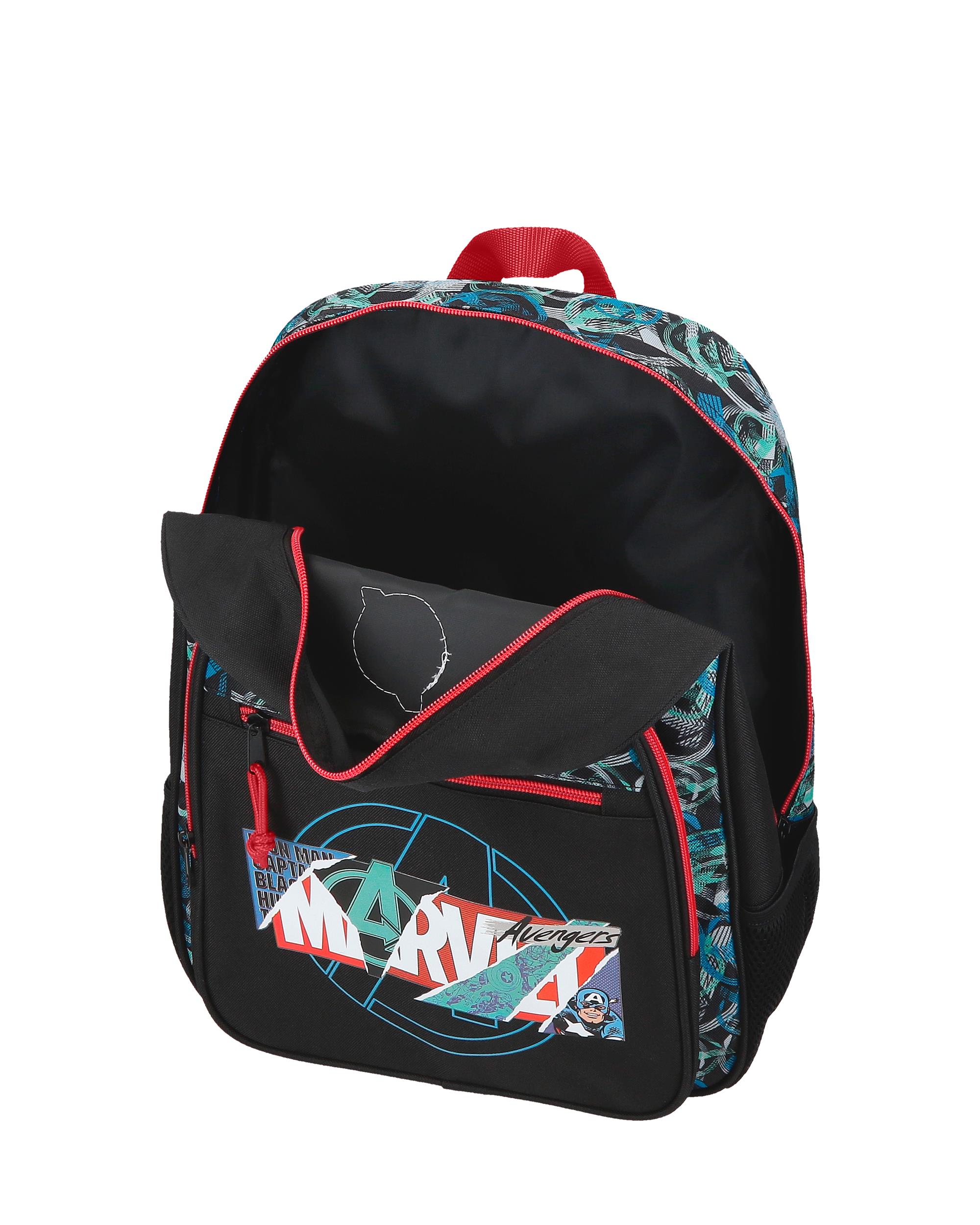 Mochila Shield 38 Cm com Bolsos Laterais Preto-4