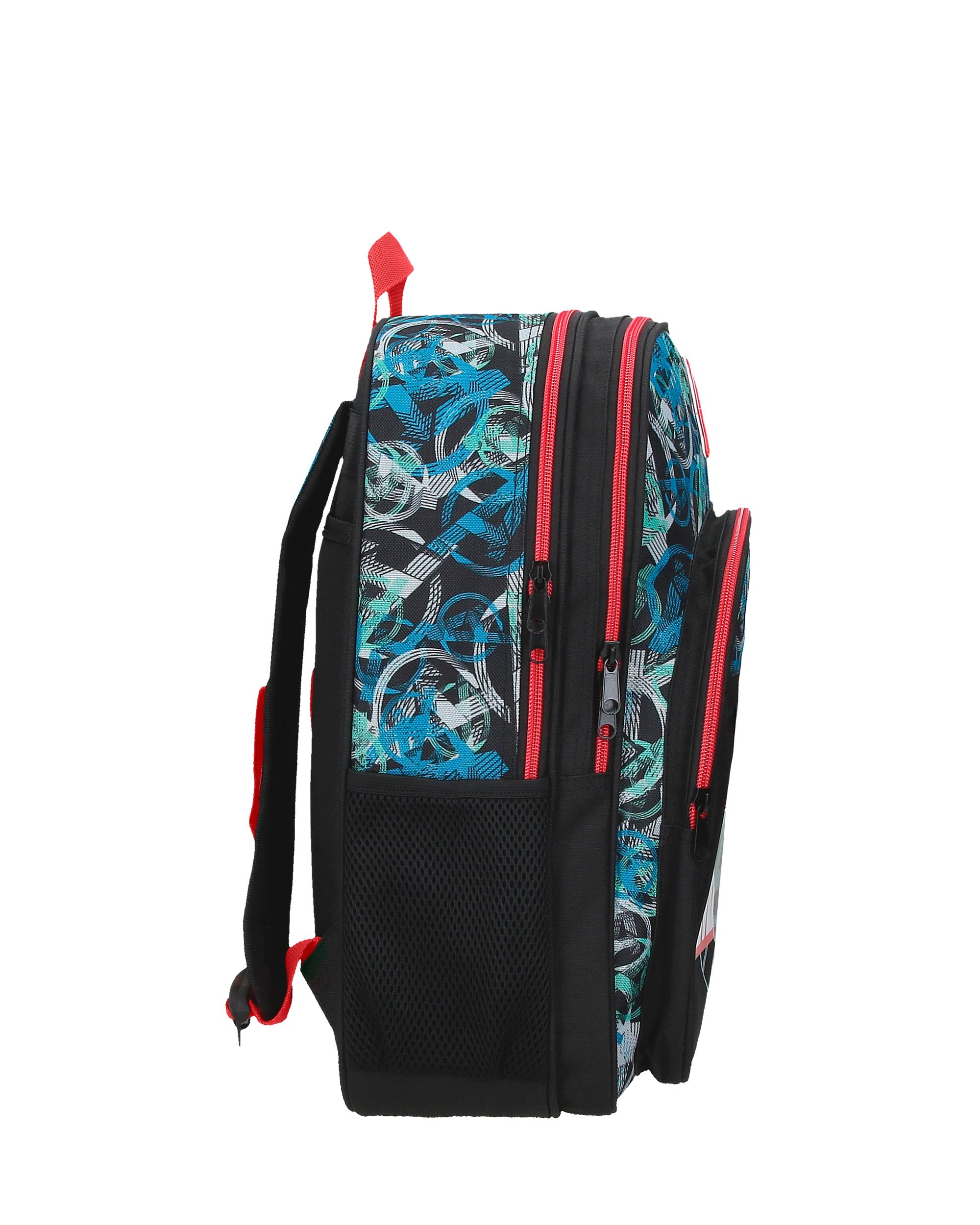 Mochila Shield 2 Compartimentos E Bolsos Laterais Preto-2