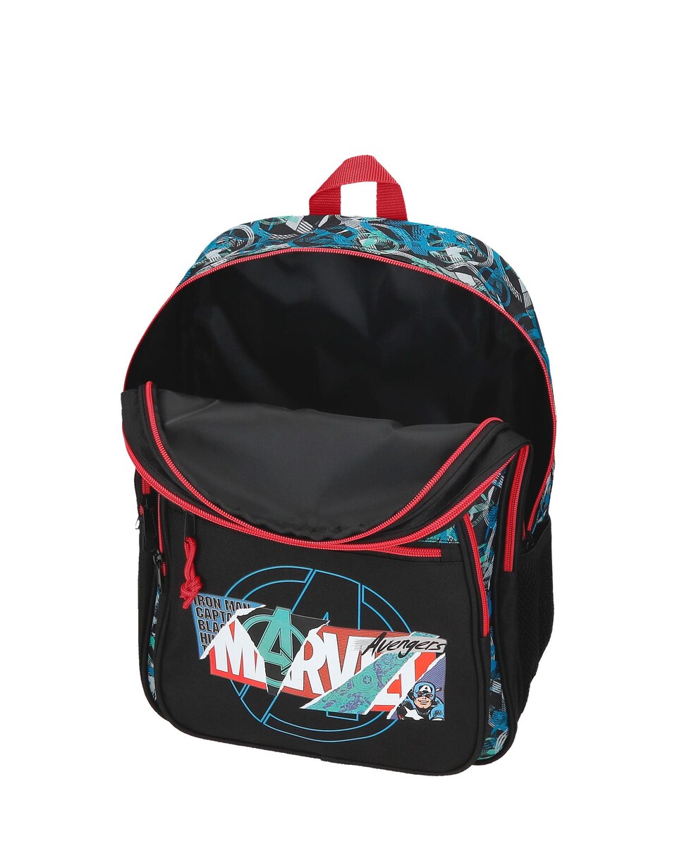 Mochila Shield 2 Compartimentos E Bolsos Laterais com Carro Preto-4