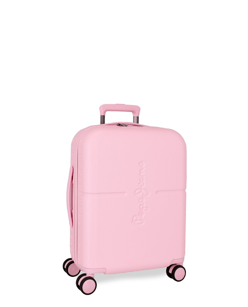 Mala de Cabine Highlight Rígida Expansível com Capacidade de 37l Rosa-claro-1