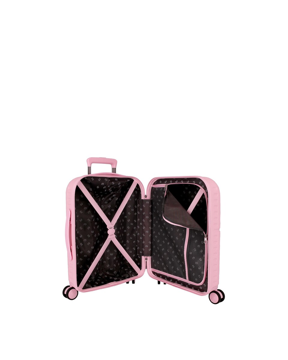 Mala de Cabine Highlight Rígida Expansível com Capacidade de 37l Rosa-claro-5