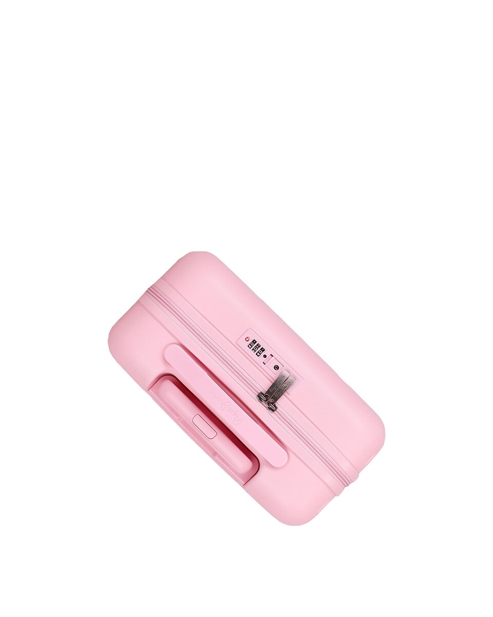 Mala de Cabine Highlight Rígida Expansível com Capacidade de 37l Rosa-claro-6