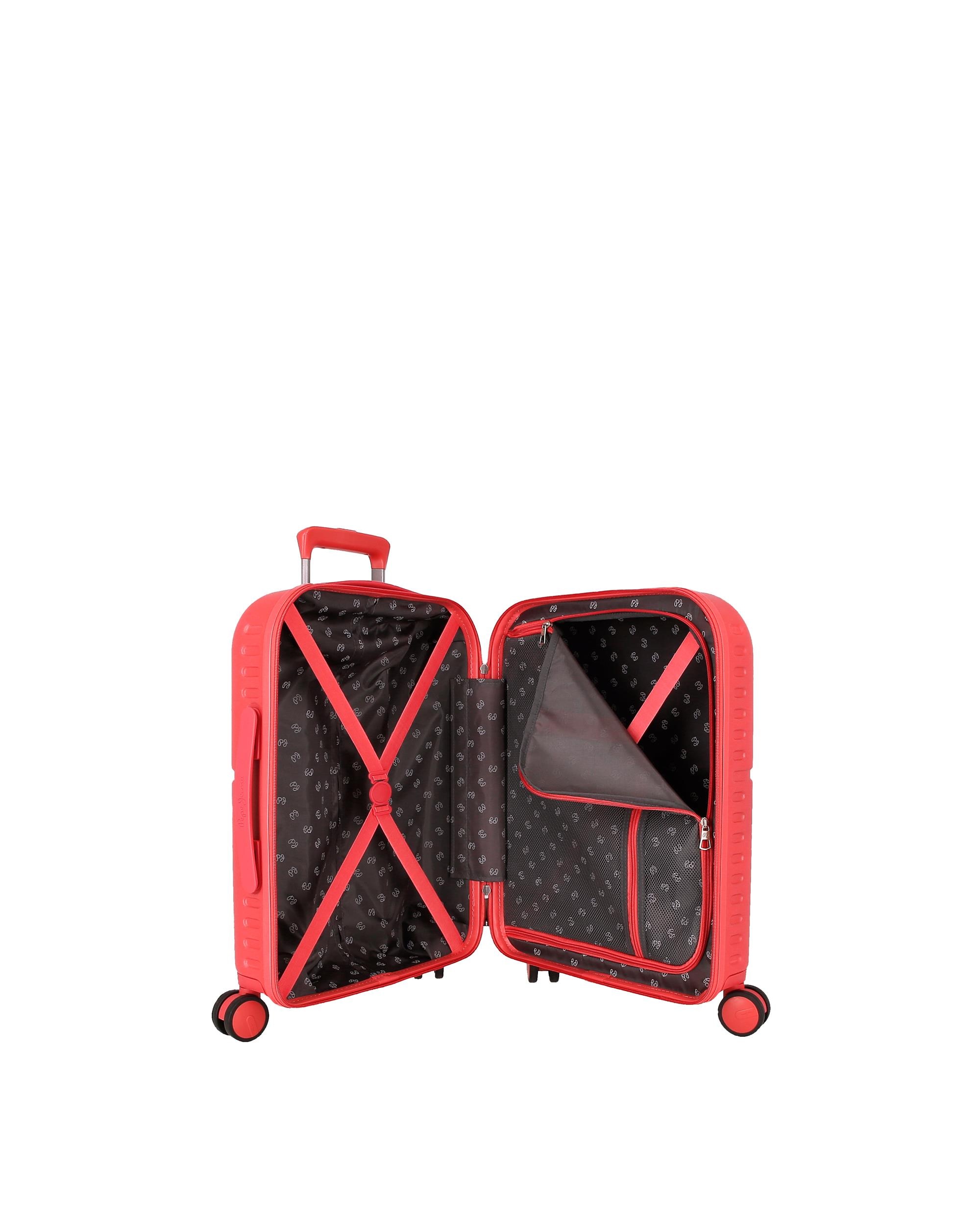 Mala de Cabine Highlight Rígida com Capacidade de 37l Vermelho-5