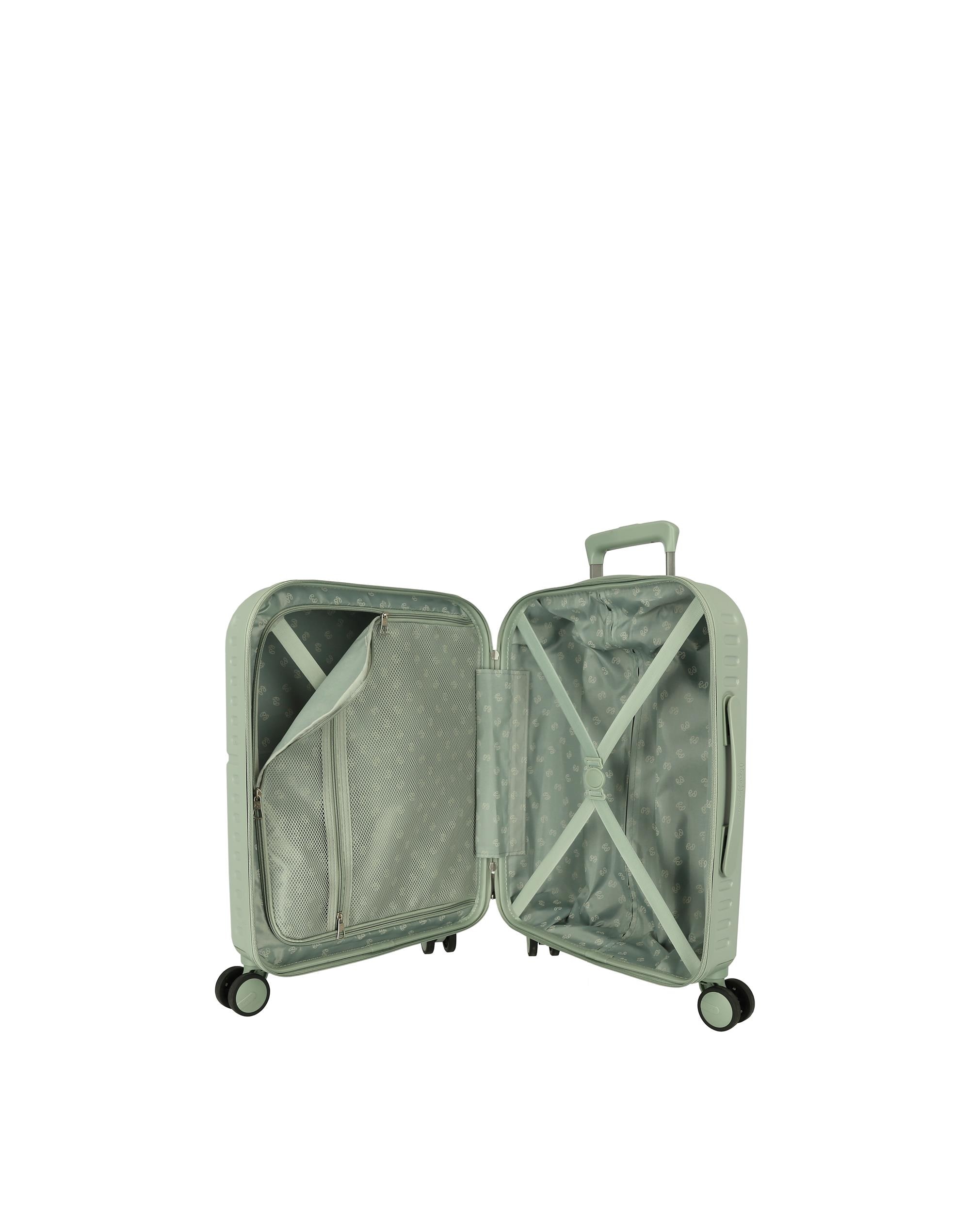 Mala de Cabine Accent Rígida Expansível com Capacidade de 37l Verde Água-5