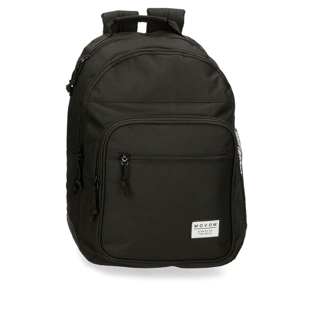 Imagem 0 de Mochila de Dois Compartimentos Movom Always On The Move com Bolsos Laterais em Preto
