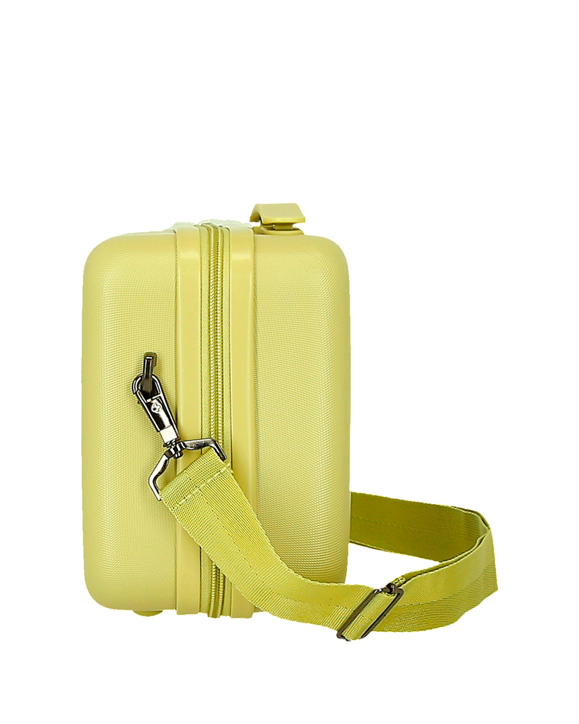 Necessaire Wood Rígido com Capacidade de 9l Amarelo-4