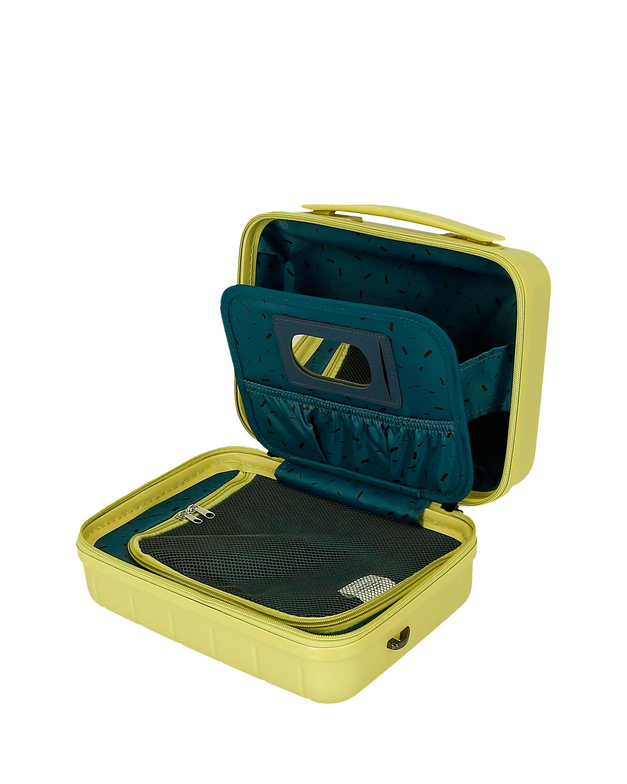 Necessaire Wood Rígido com Capacidade de 9l Amarelo-5