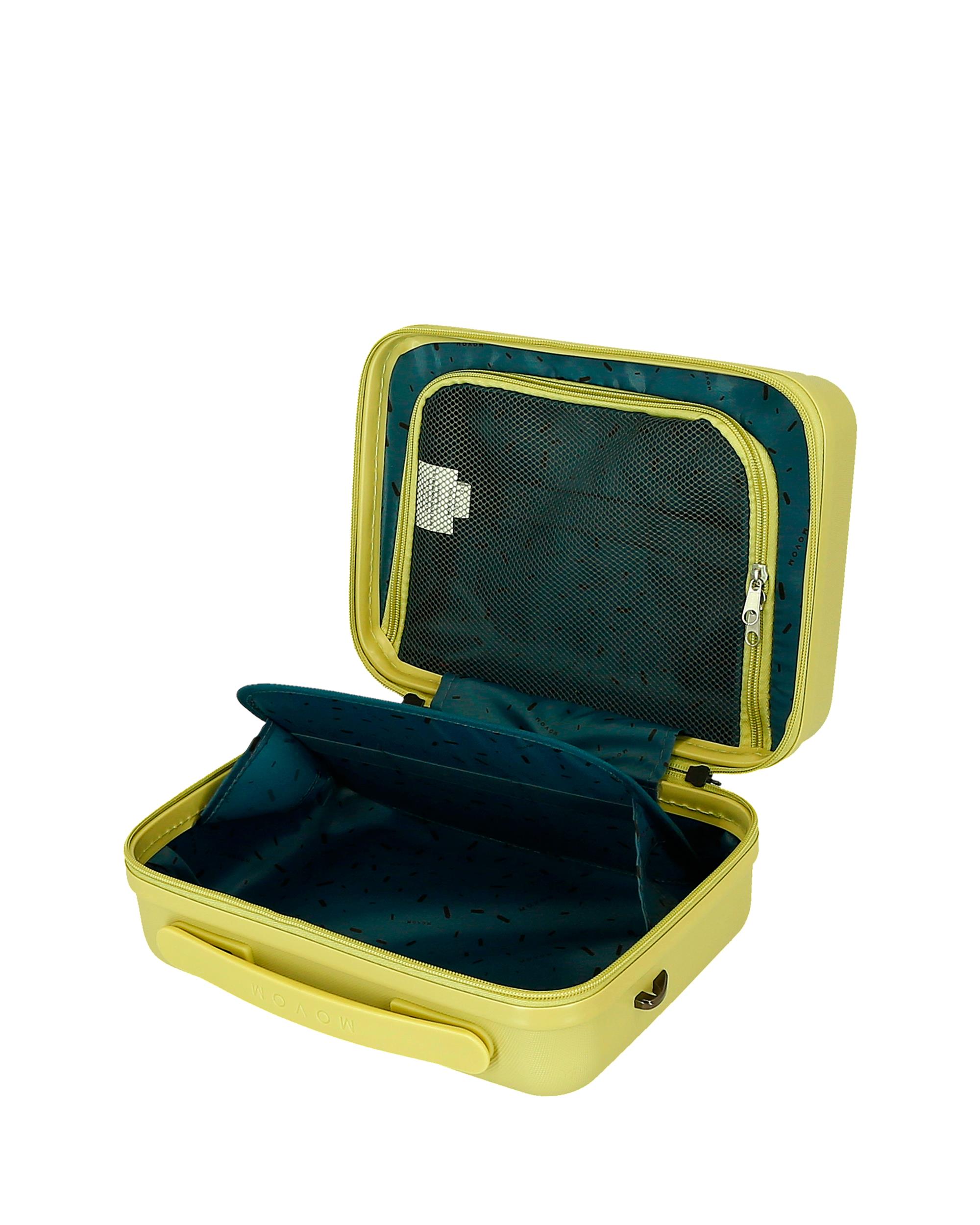 Necessaire Wood Rígido com Capacidade de 9l Amarelo-6