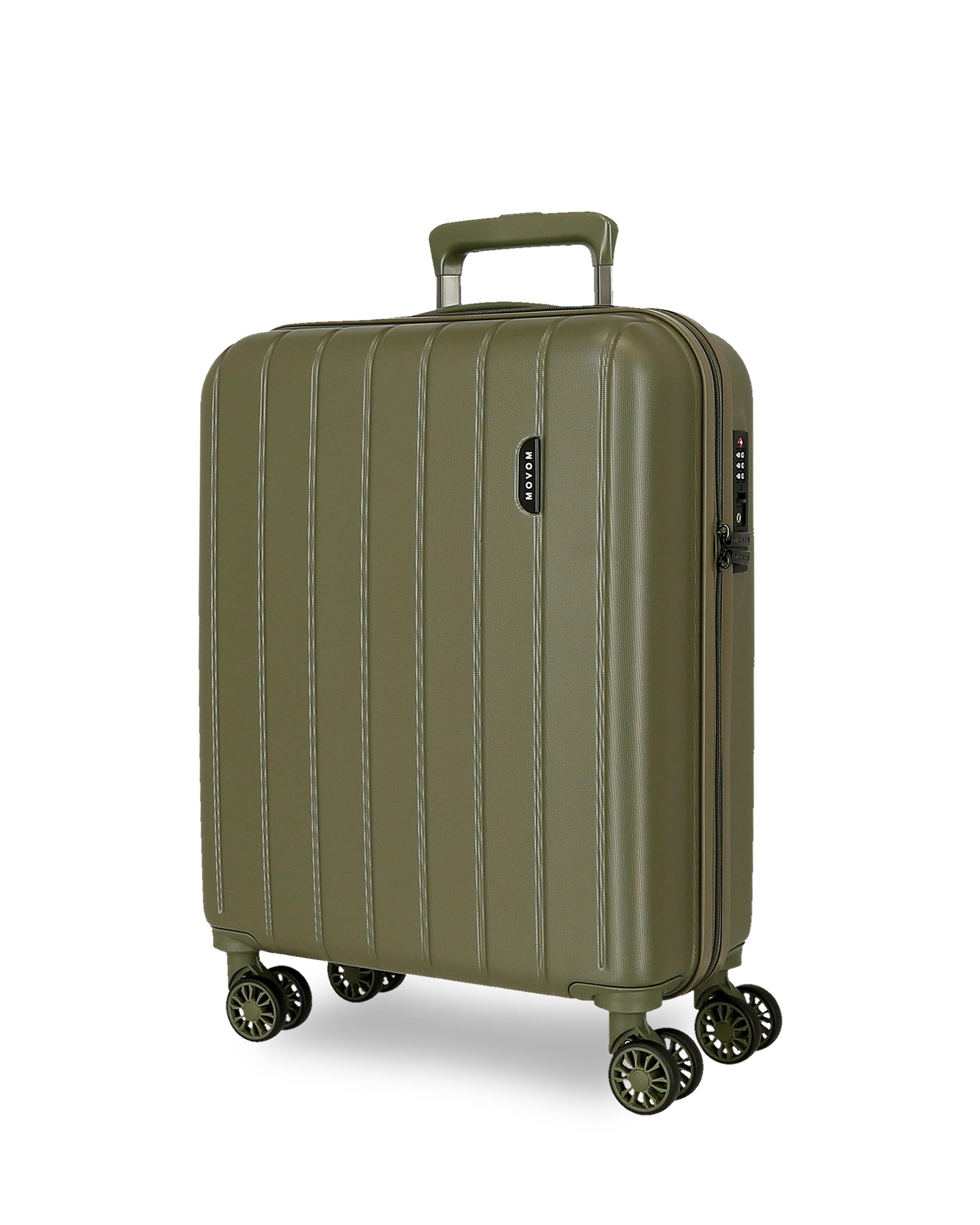 Imagem 0 de Mala de Cabine 55 Cm Movom Wood Abs com Capacidade de 37l Caqui/militar