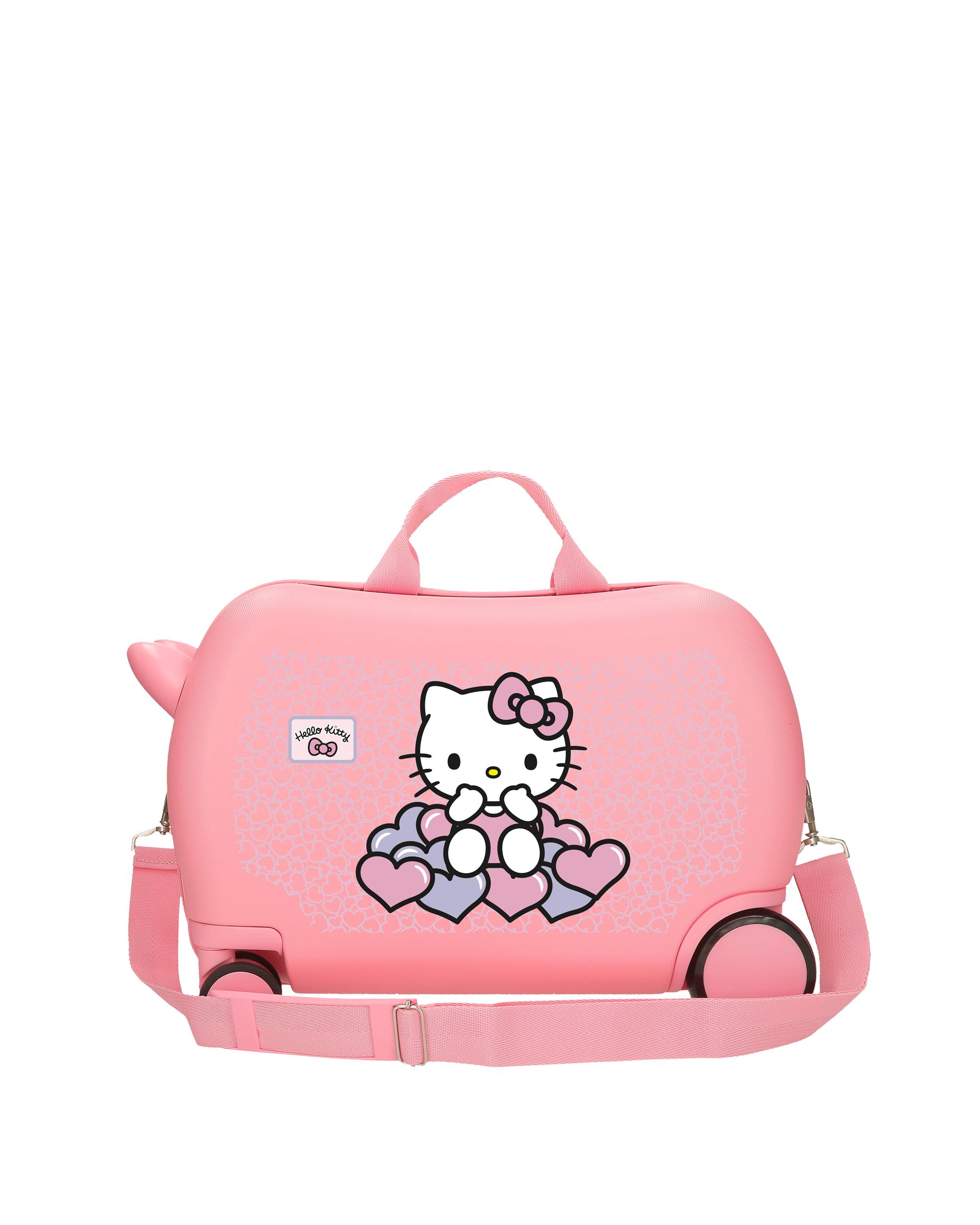 Mala Infantil 2 Rodas Multidirecionais Hearts & Dots com Capacidade de 24l Rosa-3