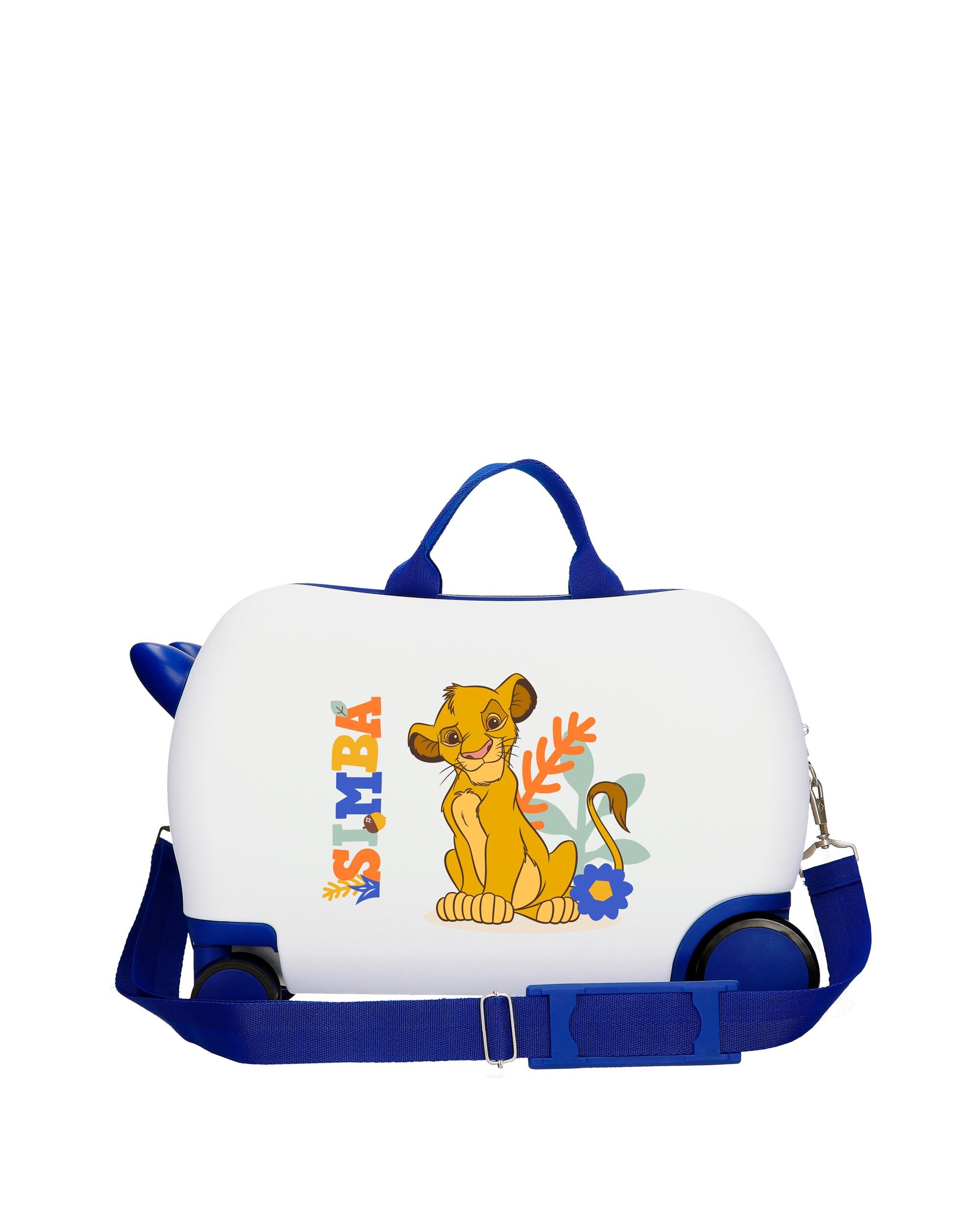 Mala Infantil 2 Rodas Multidirecionais Pinocchio com Capacidade de 24l Azul / Branco-3