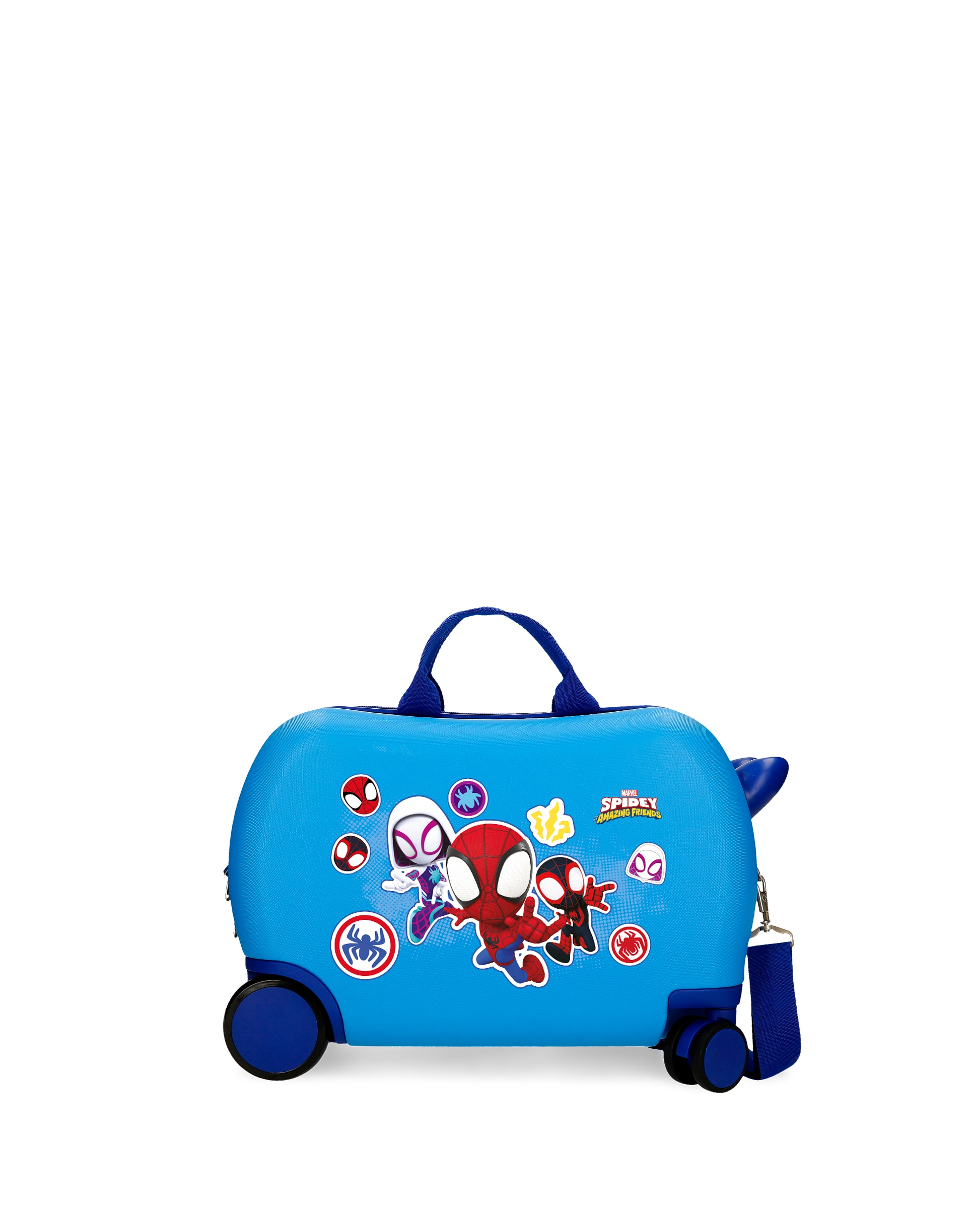 Maleta Infantil 2 Rodas Multidirecionais Go Webs Go Spidey com Capacidade de 24l em Azul Azul-1
