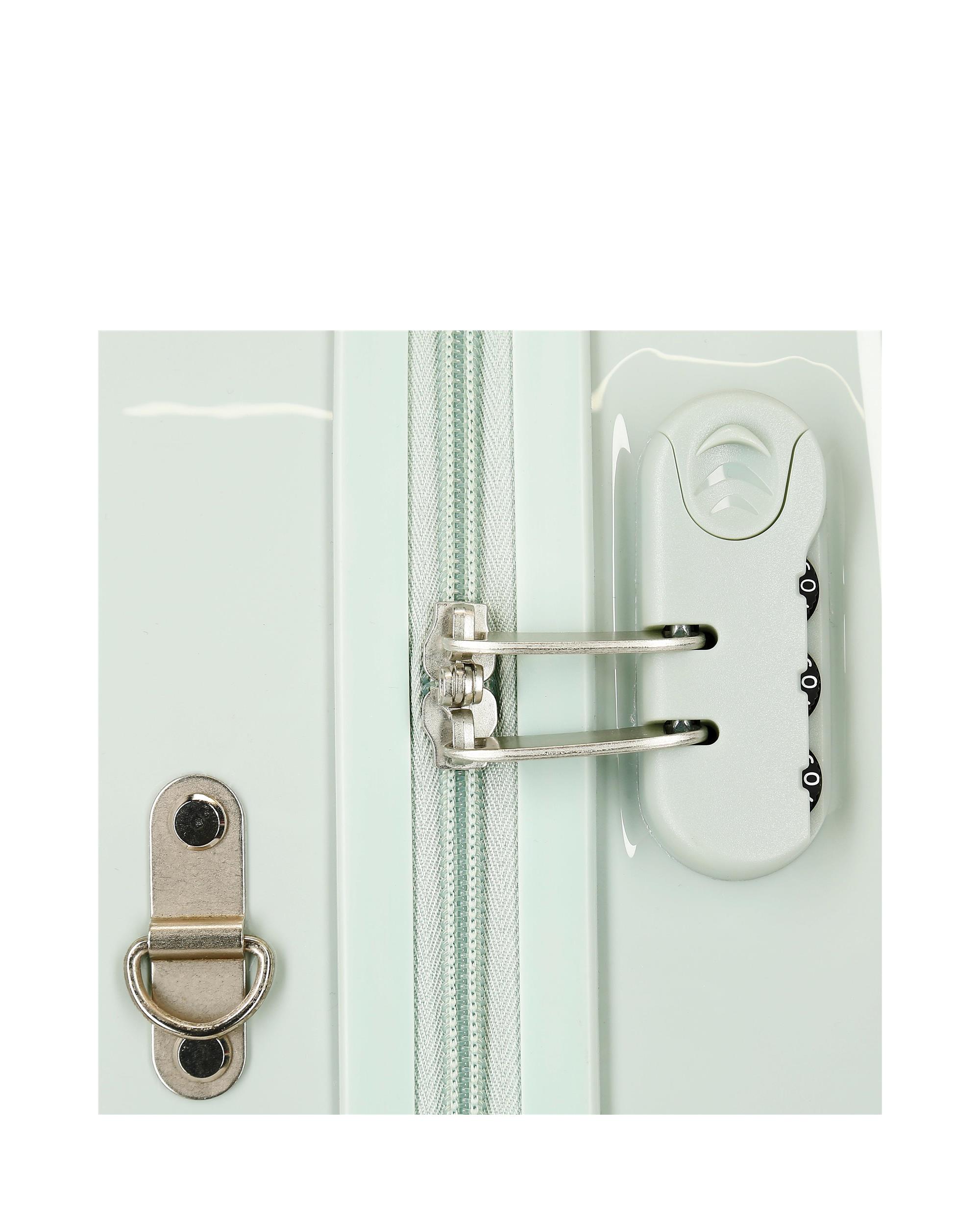 Mala Infantil com 2 Rodas Multidirecionais Minnie Wild Nature com Capacidade de 38l Verde-menta-6
