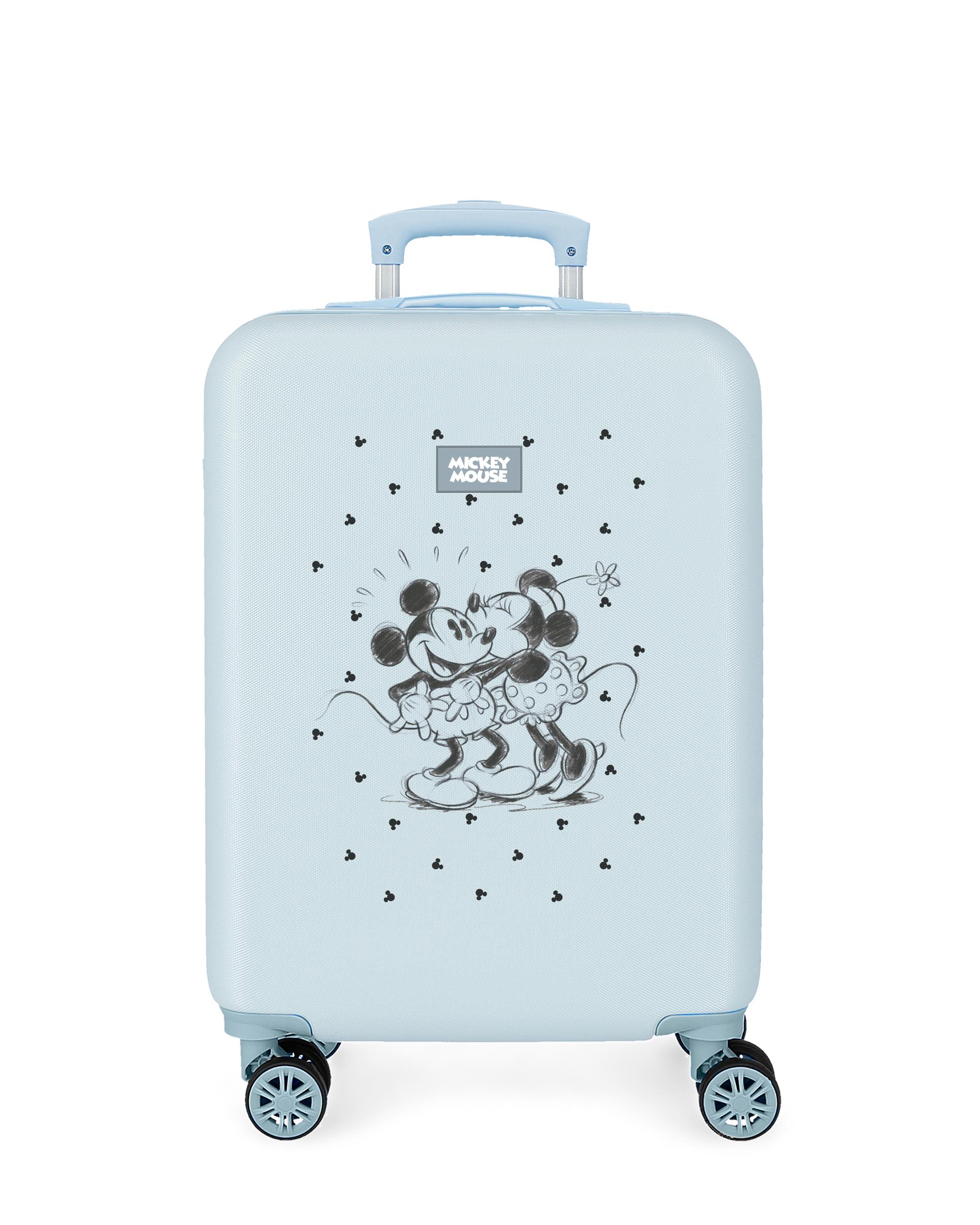 Imagem 0 de Mala de Cabine 55cm Disney Mickey e Minnie Kisses Abs com Capacidade de 41,8l