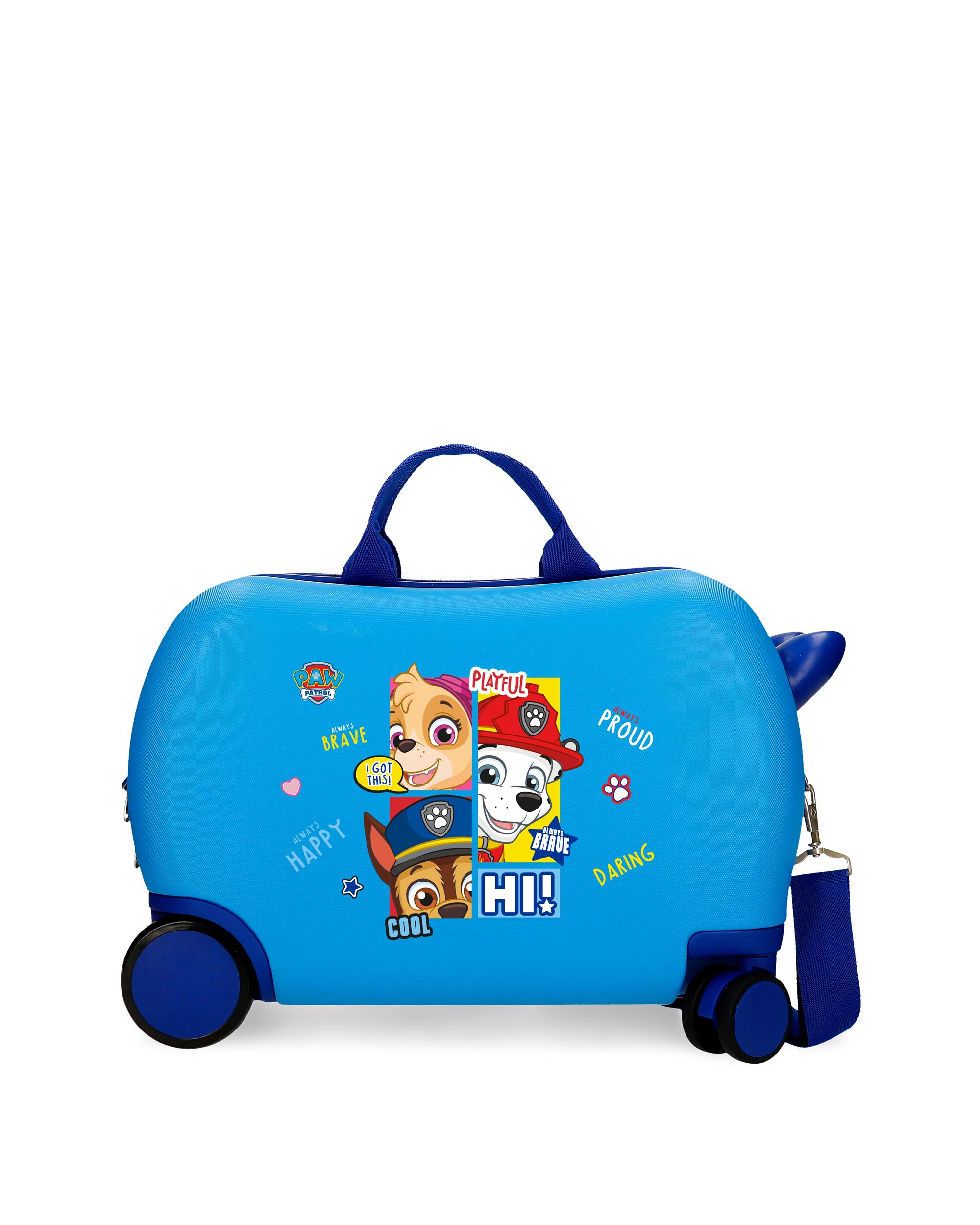 Mala Infantil 2 Rodas Multidirecionais Paw Patrol Be Happy com Capacidade de 24l Azul-1