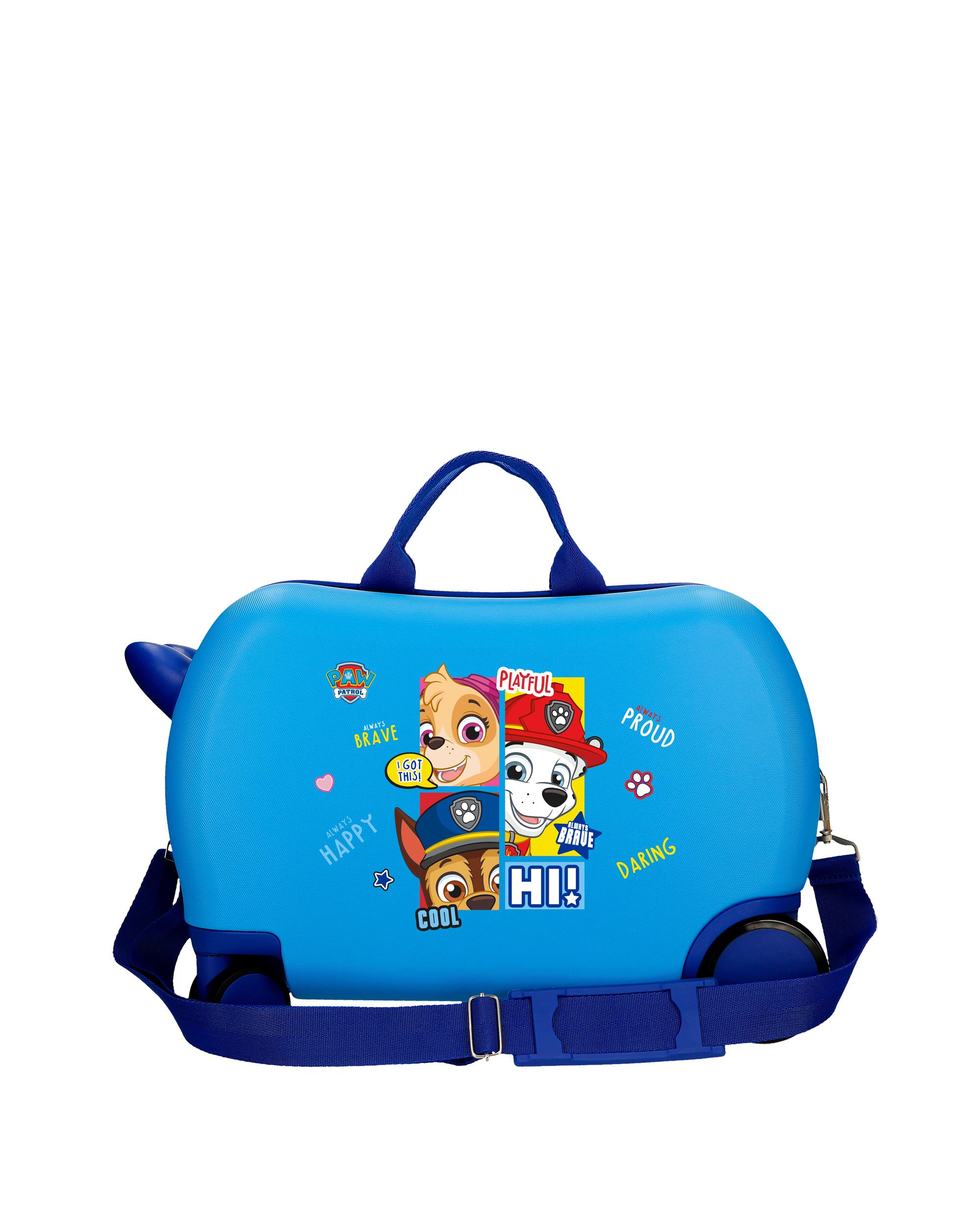 Mala Infantil 2 Rodas Multidirecionais Paw Patrol Be Happy com Capacidade de 24l Azul-3