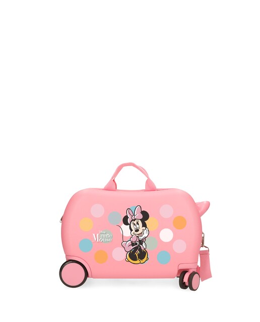 Imagem 0 de Maleta Infantil 2 Rodas Multidirecionais Minnie Coquette com Capacidade de 24l em Rosa