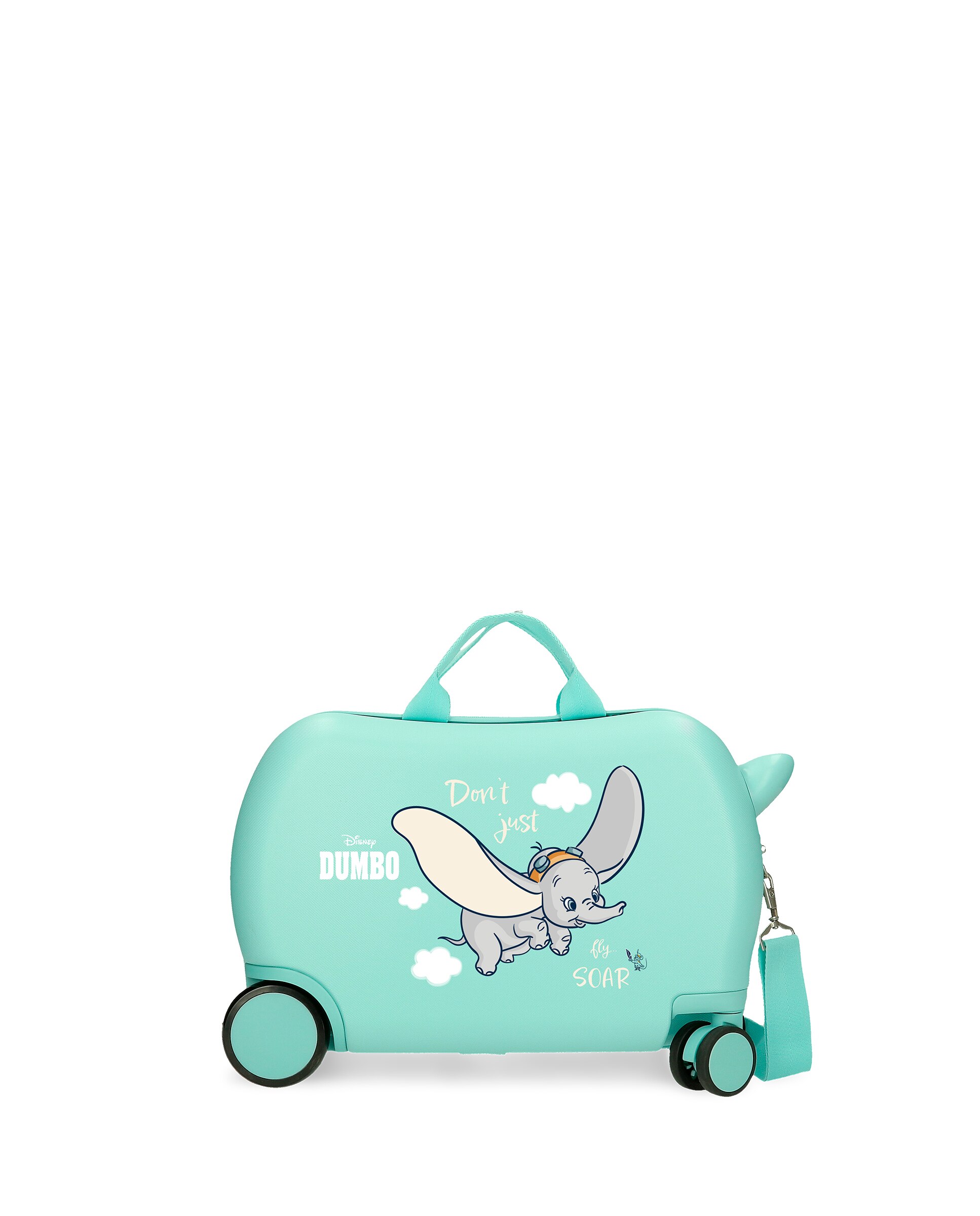 Mala Infantil 2 Rodas Multidirecionais Dumbo Fly com Capacidade de 24l Turquesa-1