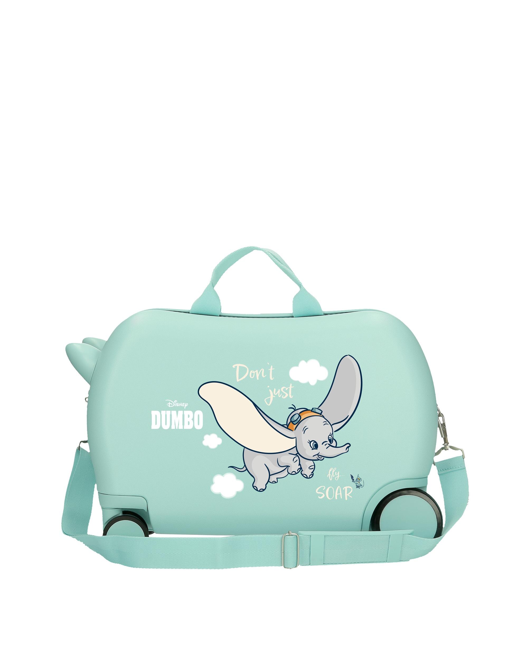 Mala Infantil 2 Rodas Multidirecionais Dumbo Fly com Capacidade de 24l Turquesa-3