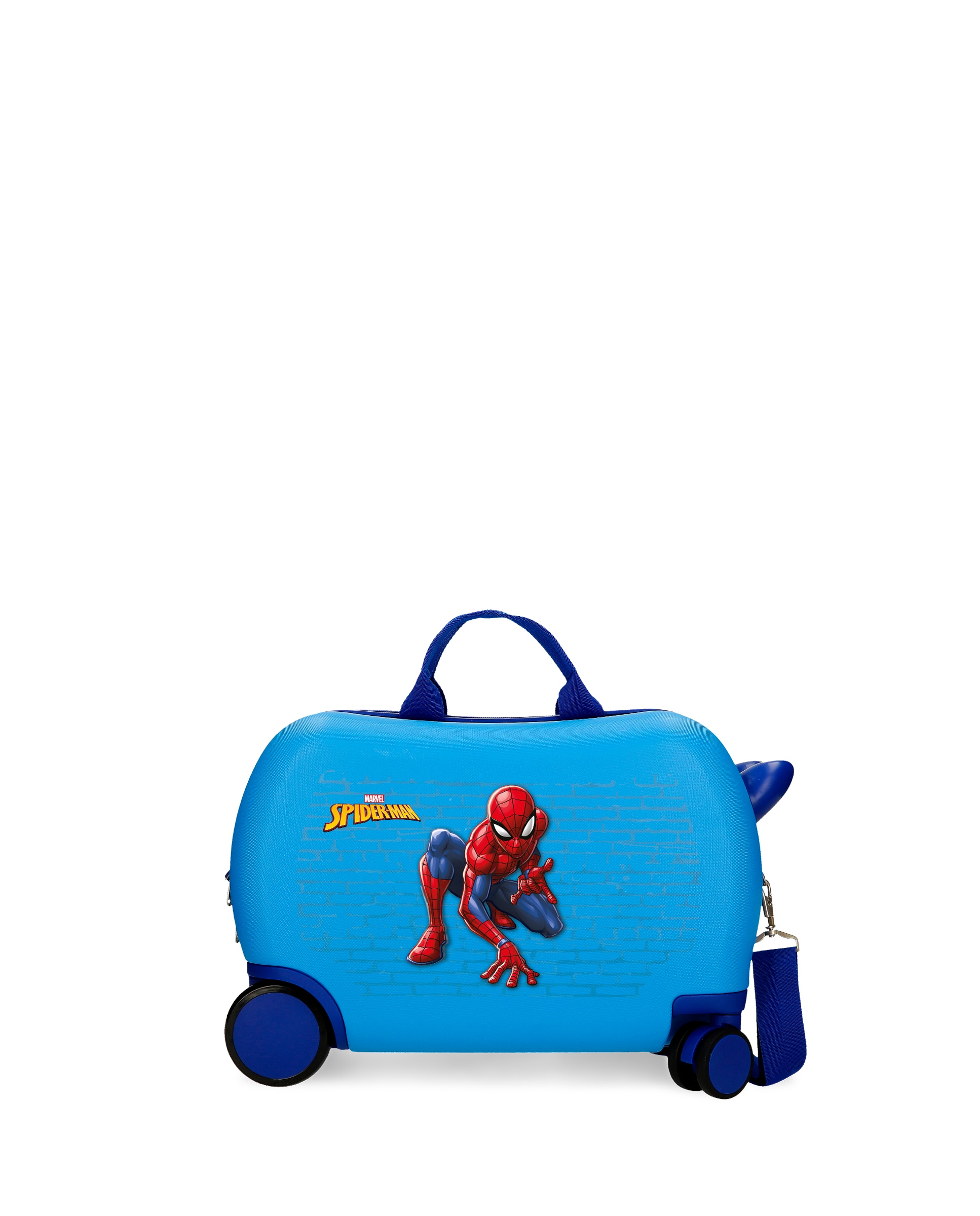 Mala Infantil 2 Rodas Multidirecionais Spiderman Vigilant com Capacidade de 24l em Azul Azul-1