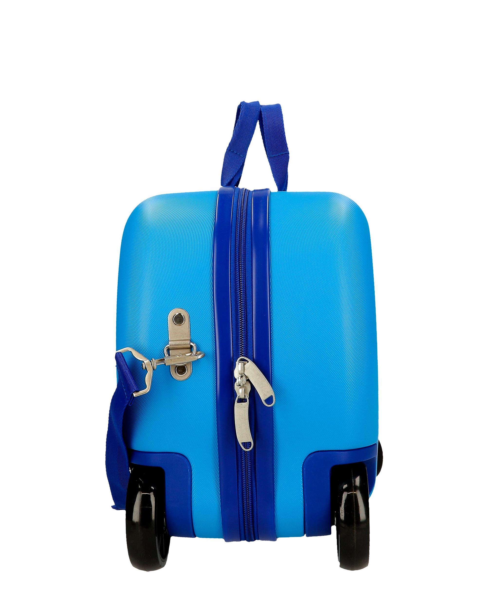 Mala Infantil 2 Rodas Multidirecionais Spiderman Vigilant com Capacidade de 24l em Azul Azul-2