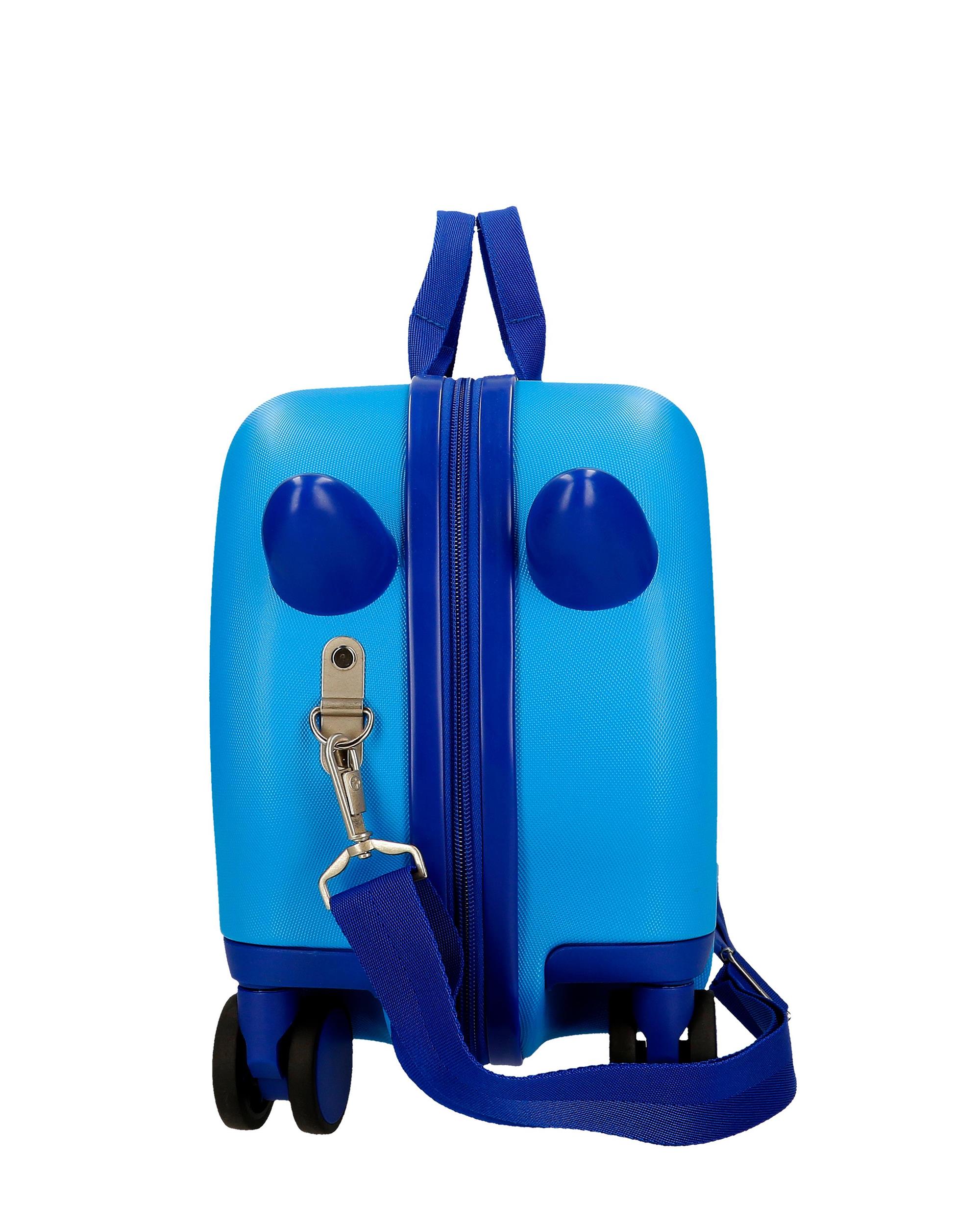 Mala Infantil 2 Rodas Multidirecionais Spiderman Vigilant com Capacidade de 24l em Azul Azul-4