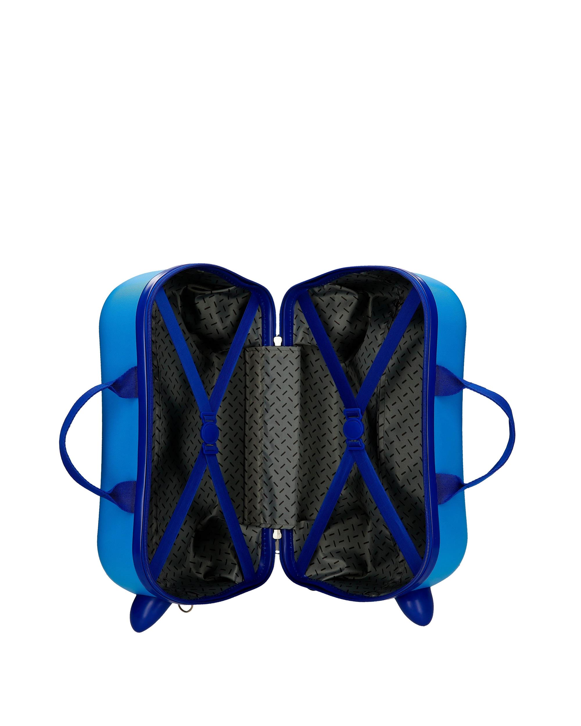 Mala Infantil 2 Rodas Multidirecionais Spiderman Vigilant com Capacidade de 24l em Azul Azul-5