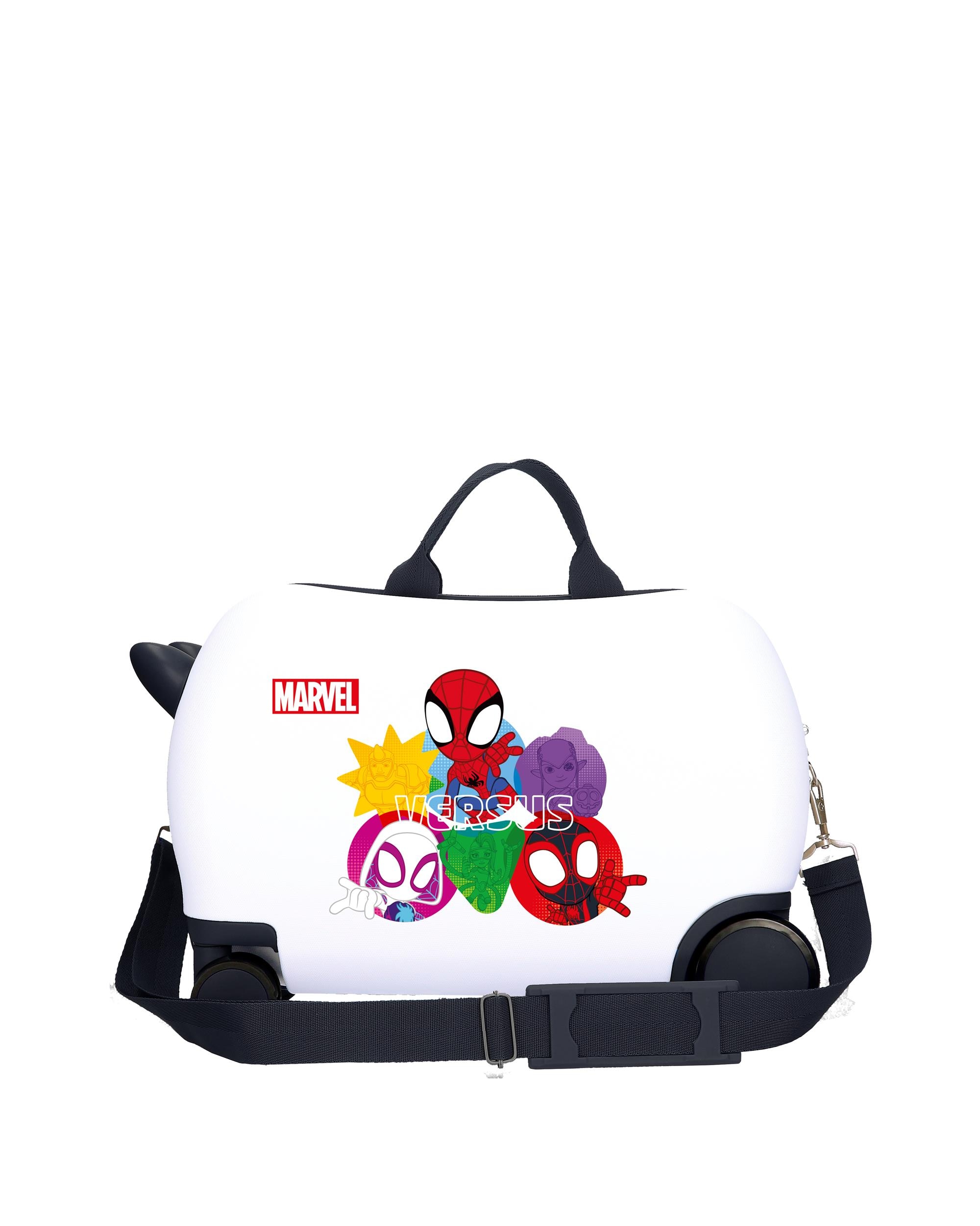 Maleta Infantil 2 Rodas Multidirecionais Spidey Versus com Capacidade de 24l em Branco Branco-3