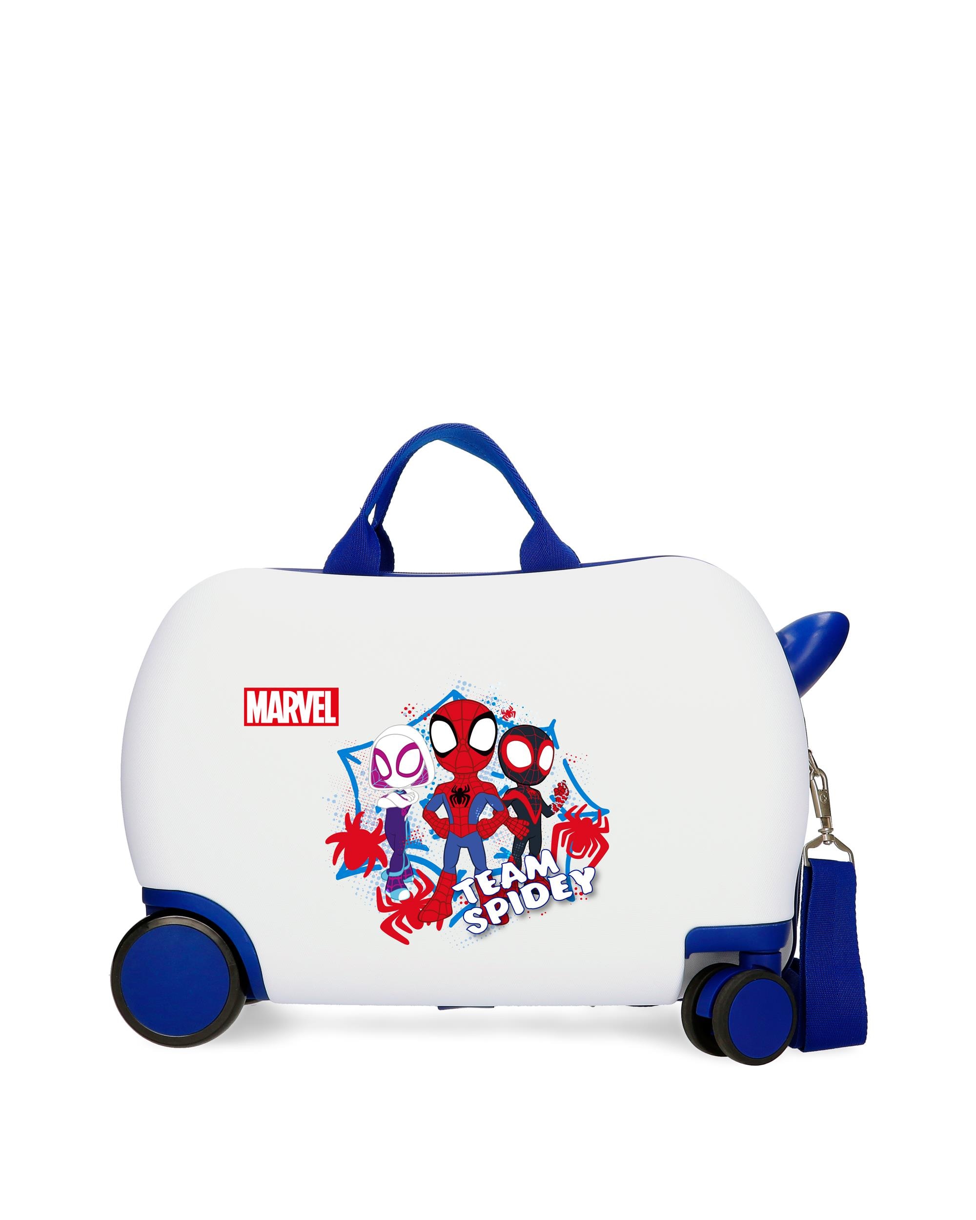 Mala Infantil 2 Rodas Multidirecionais Spidey Team com Capacidade de 24l Azul-1