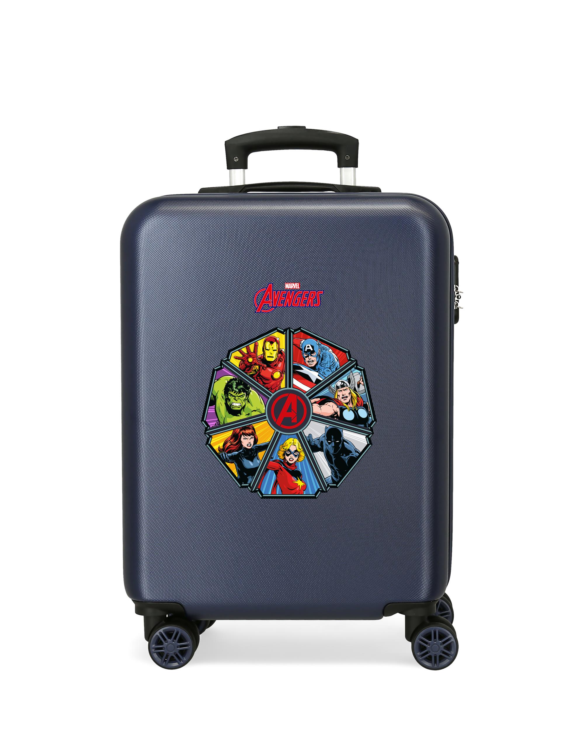 Mala de Cabine 55cm Marvel Avengers To The Power Abs com Capacidade de 41,8l Preto-1
