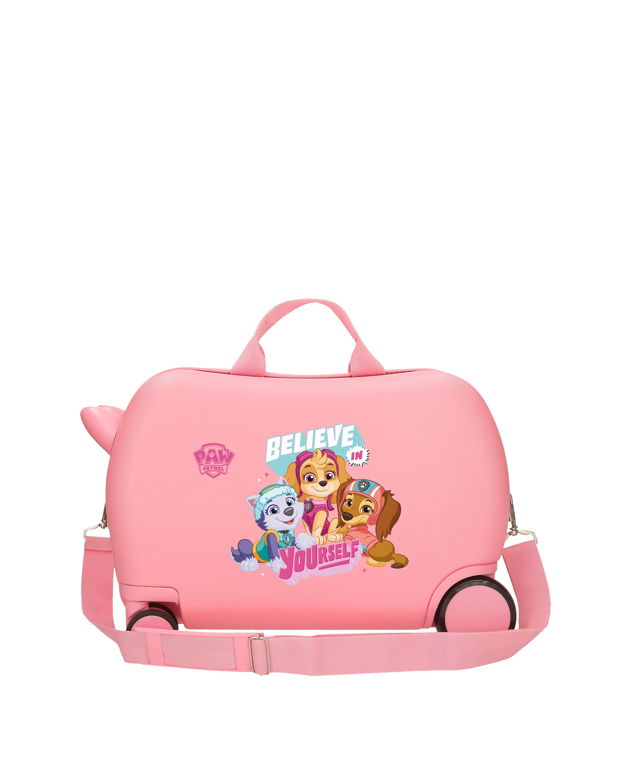 Mala Infantil 2 Rodas Multidirecionais Paw Patrol Believe In Yourself com Capacidade de 24l em Rosa Rosa-3