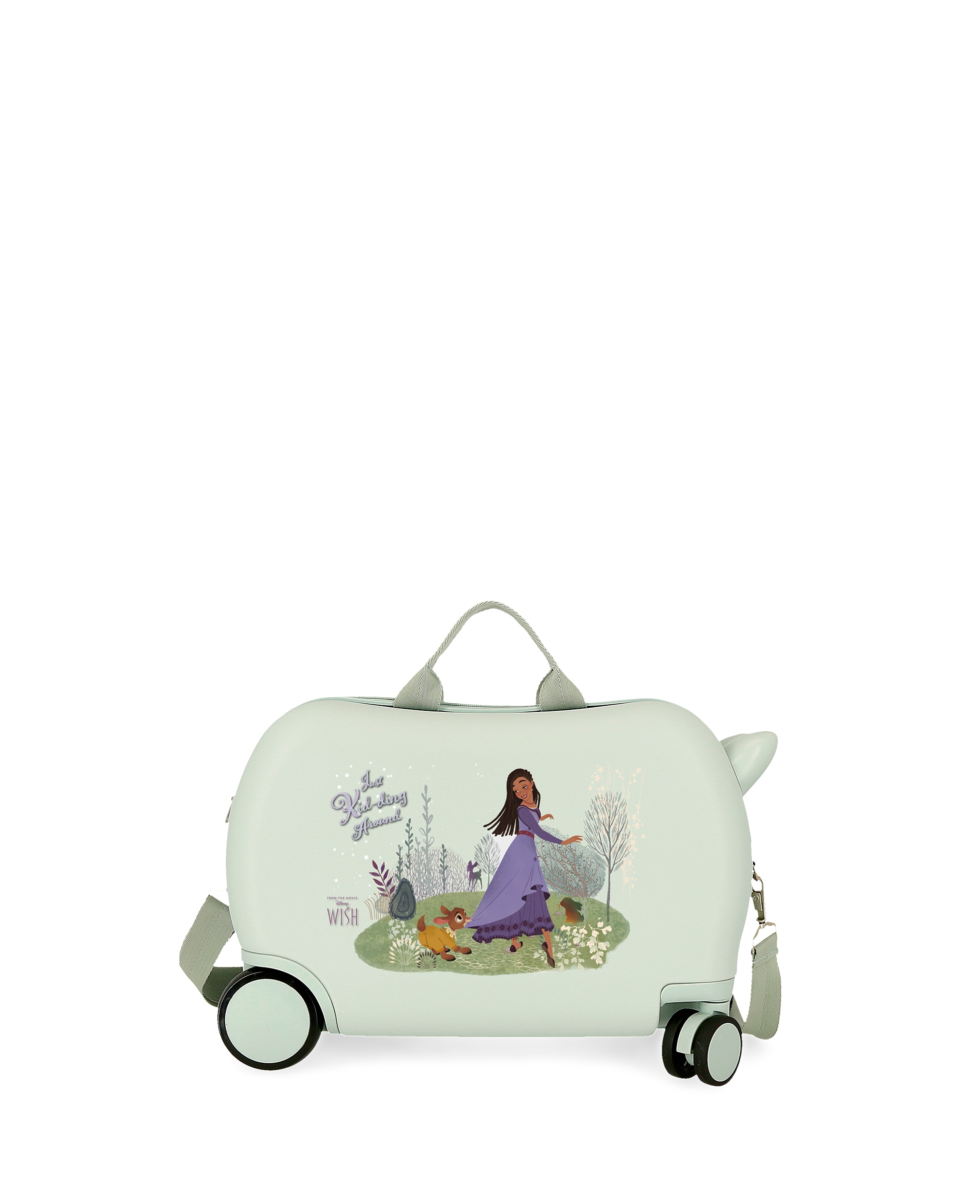 Mala Infantil 2 Rodas Multidirecionais Wish Playing With Valentino com Capacidade de 24l em Verde Menta Verde-1