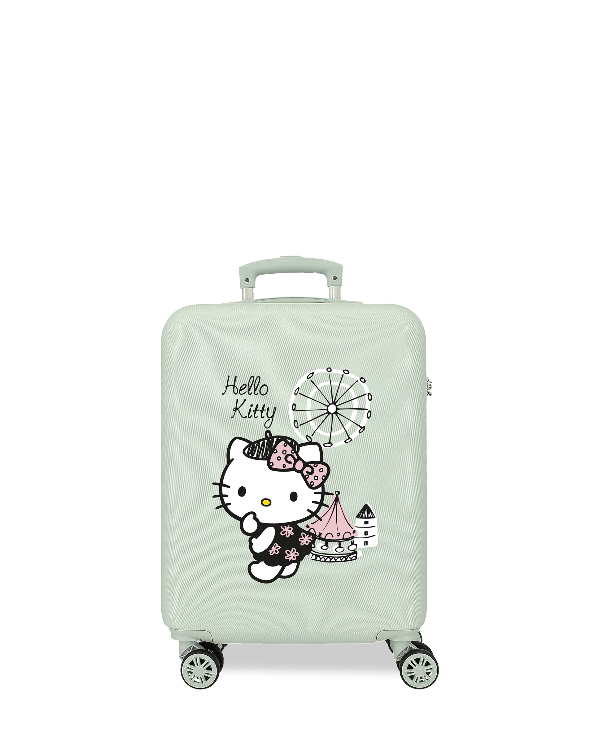 Mala de Cabine Hello Kitty Fair com Capacidade de 35l Verde-menta-1