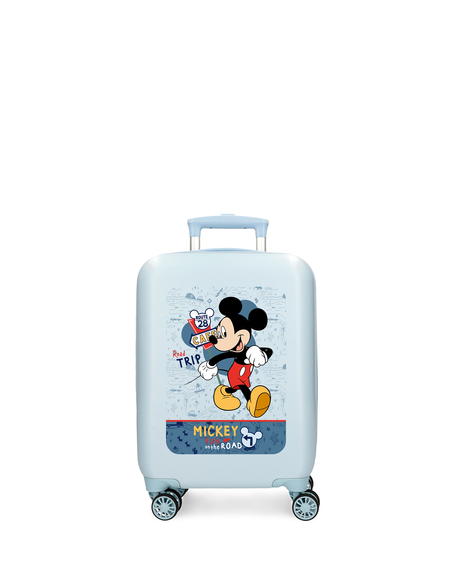 Mala de Cabine Mickey Road Trip com Capacidade de 28l Azul-claro-1