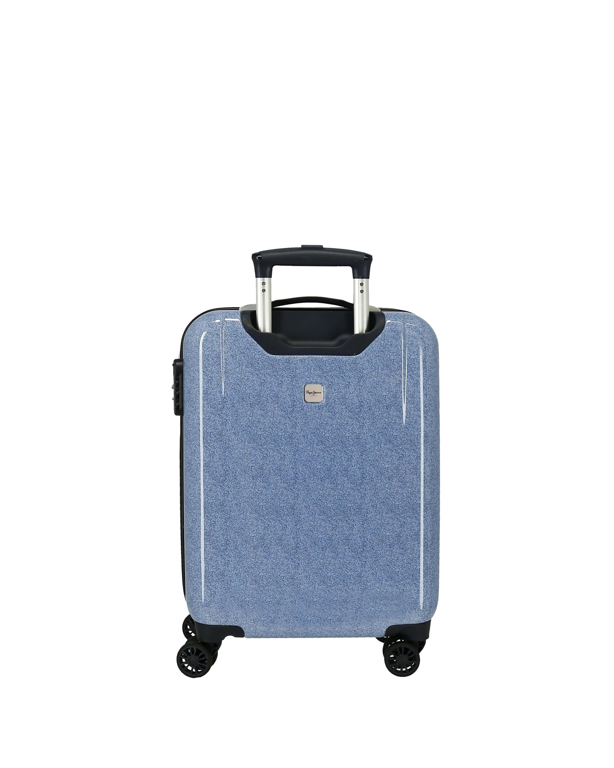 Mala de Cabine Noni Denim com Capacidade de 34l Azul denim-3