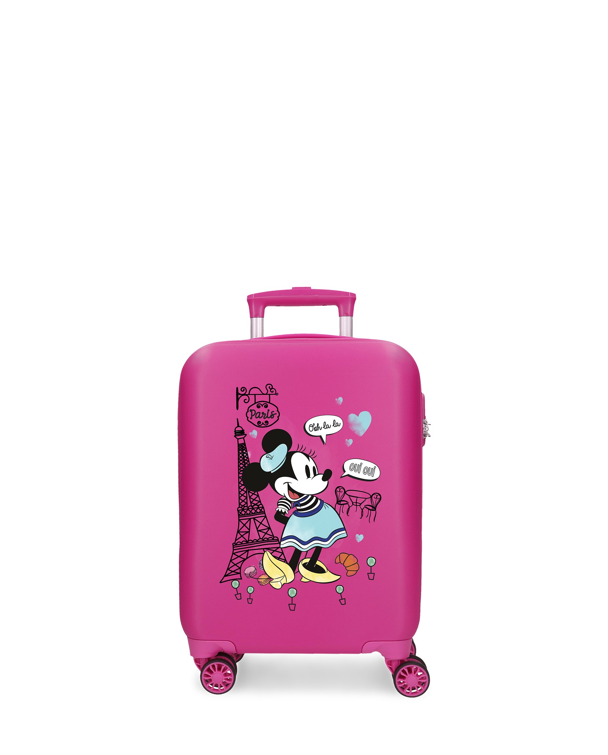 Mala de Cabine Minnie Around The World com Capacidade de 28l Fúcsia-1