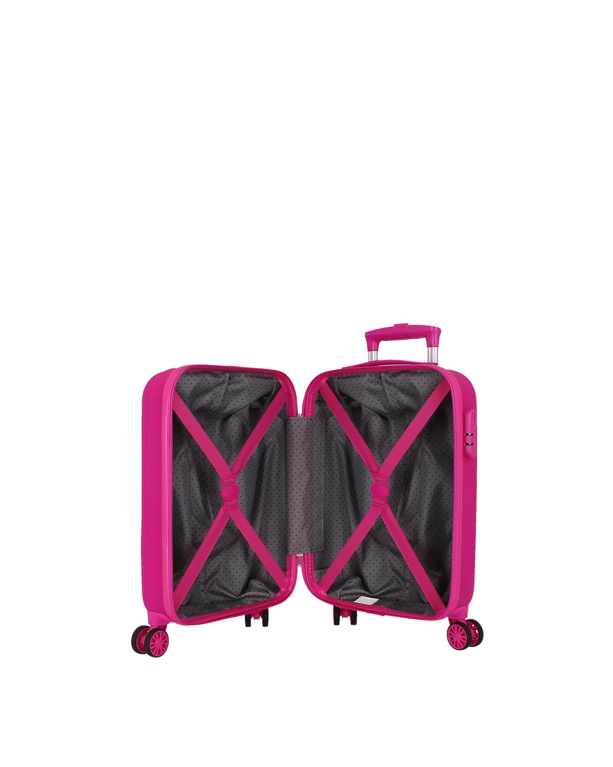 Mala de Cabine Minnie Around The World com Capacidade de 28l Fúcsia-5