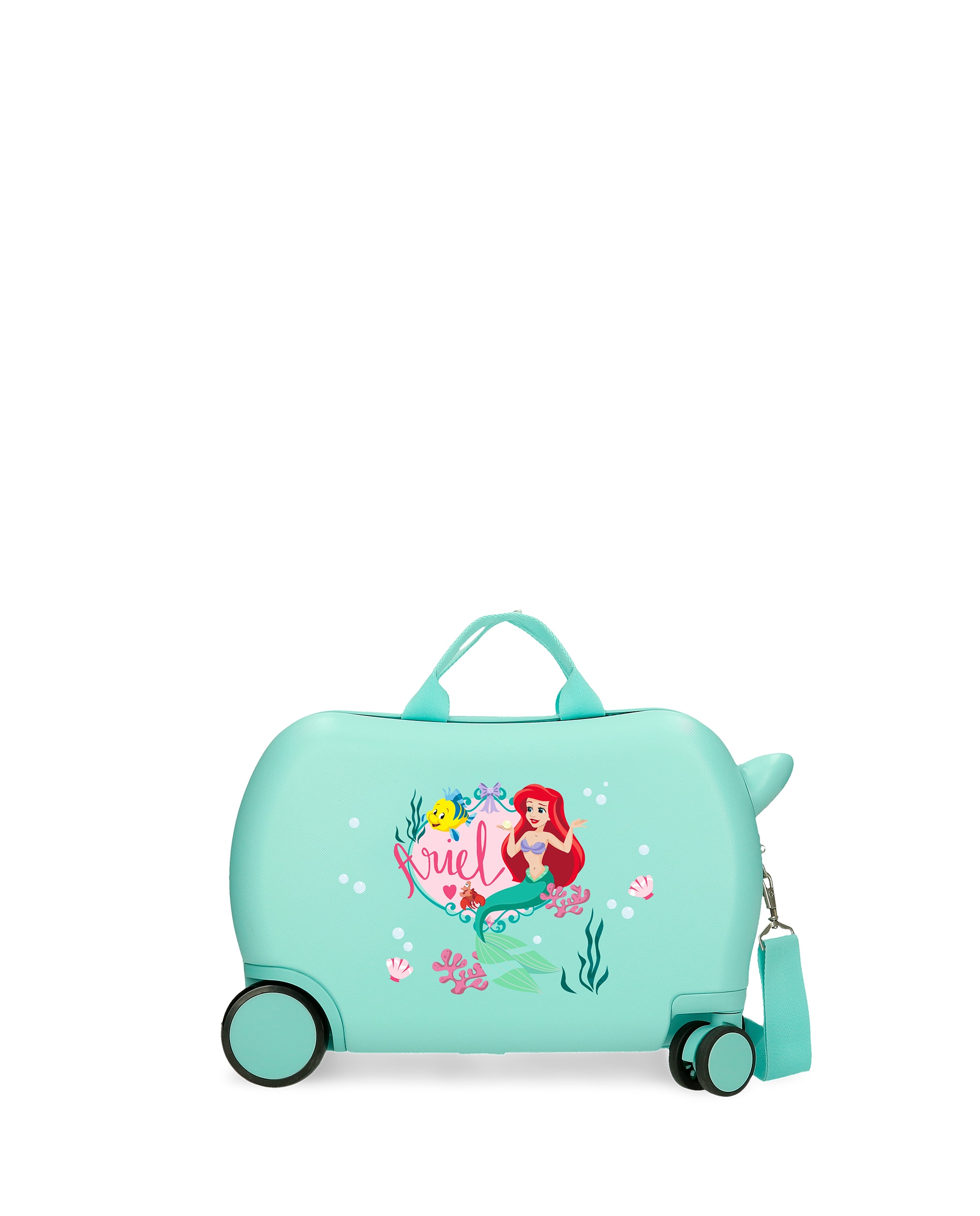 Mala Infantil 2 Rodas Multidirecionais Ariel Princess Celebration com Capacidade de 24l Turquesa-1