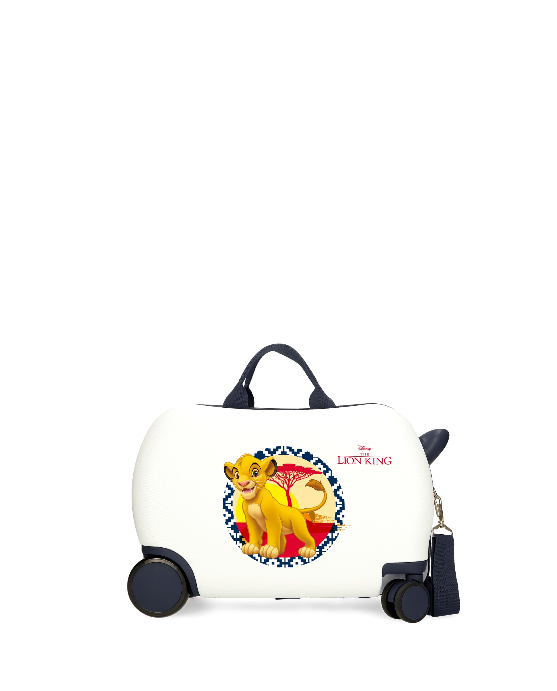 Mala Infantil 2 Rodas Multidirecionais o Rei Leão com Capacidade de 24l em Branco Branco-1