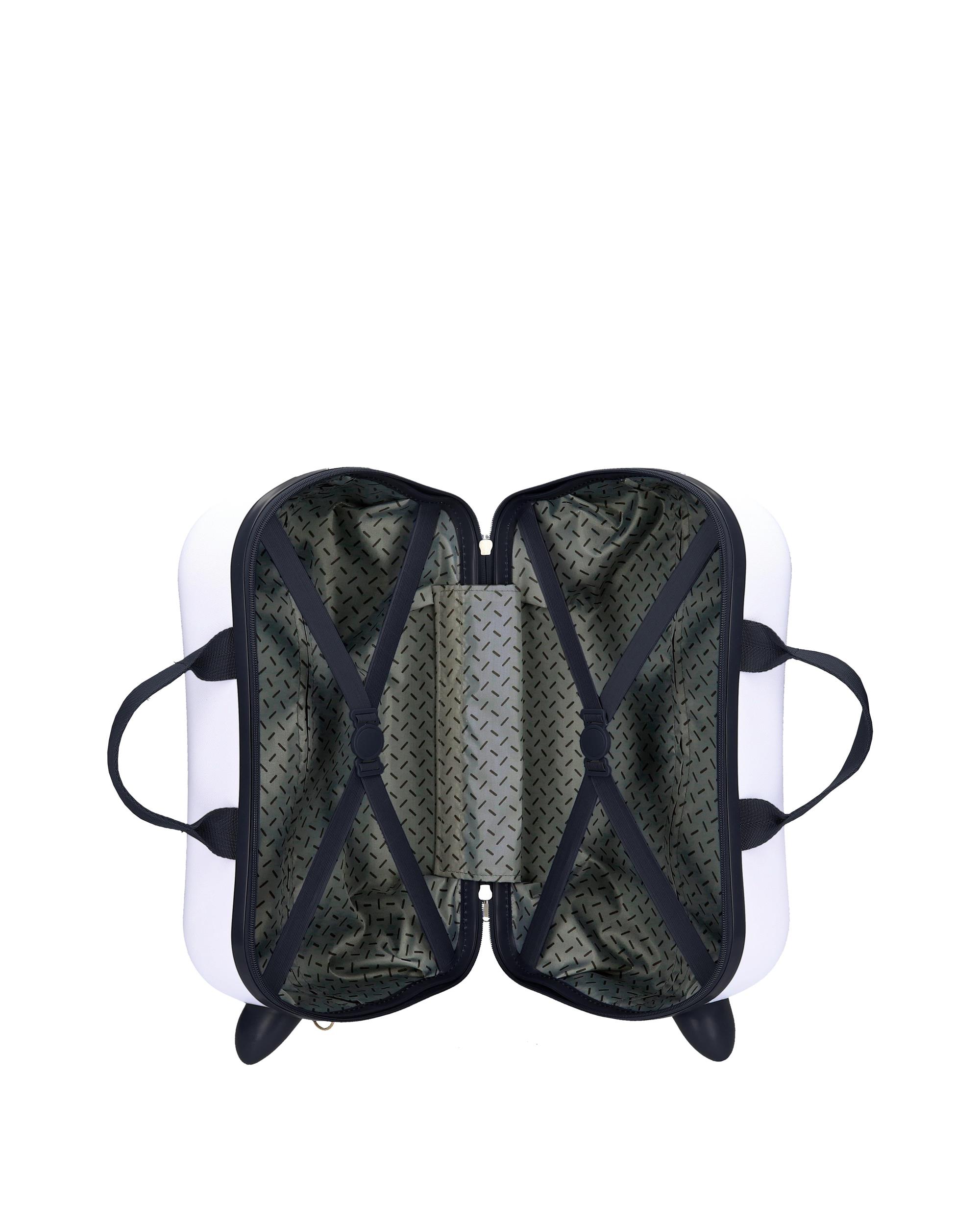 Maleta Infantil 2 Rodas Multidirecionais Whinnieh The Pooh Rígida com Capacidade de 24l Branco-5