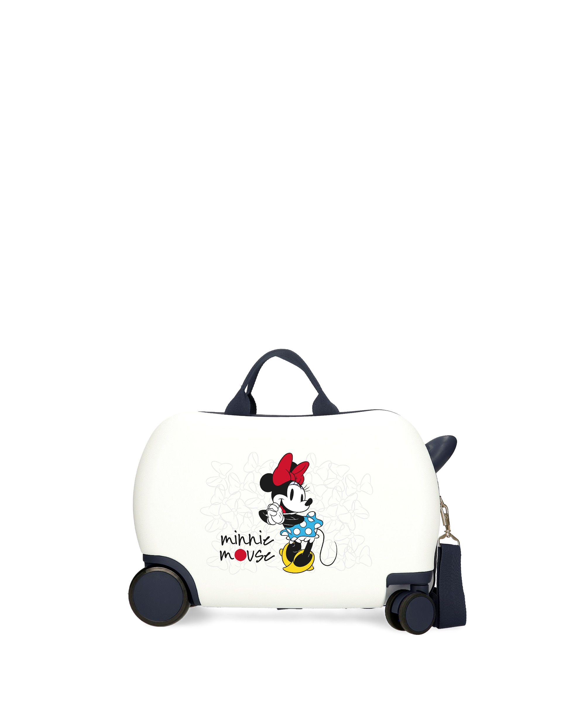Mala Infantil 2 Rodas Multidirecionais Minnie Magic com Capacidade de 24l em Branco Branco-1