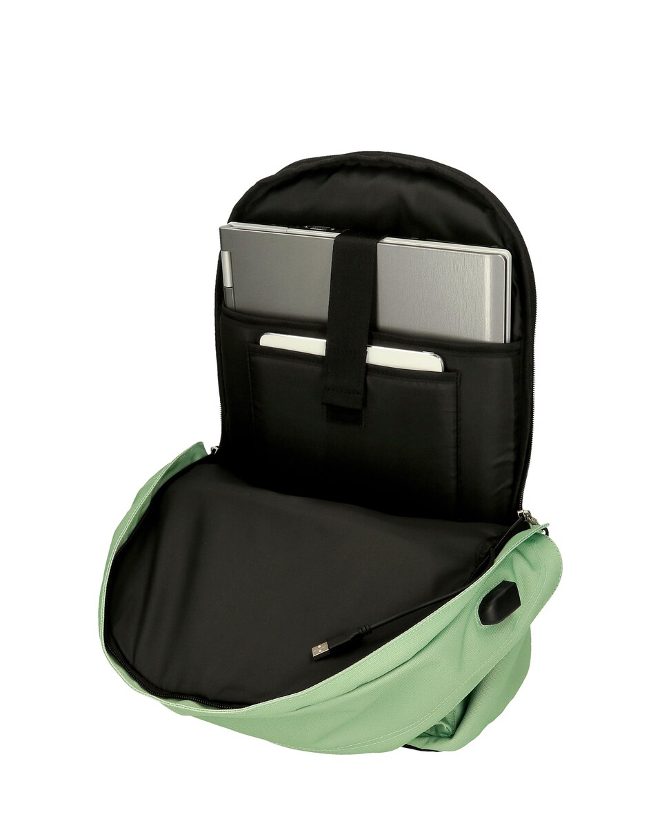 Mochila Porta Computador Pepe Jeans Aris Colorful 2 Compartimentos + Estojo em Turquesa Verde-5