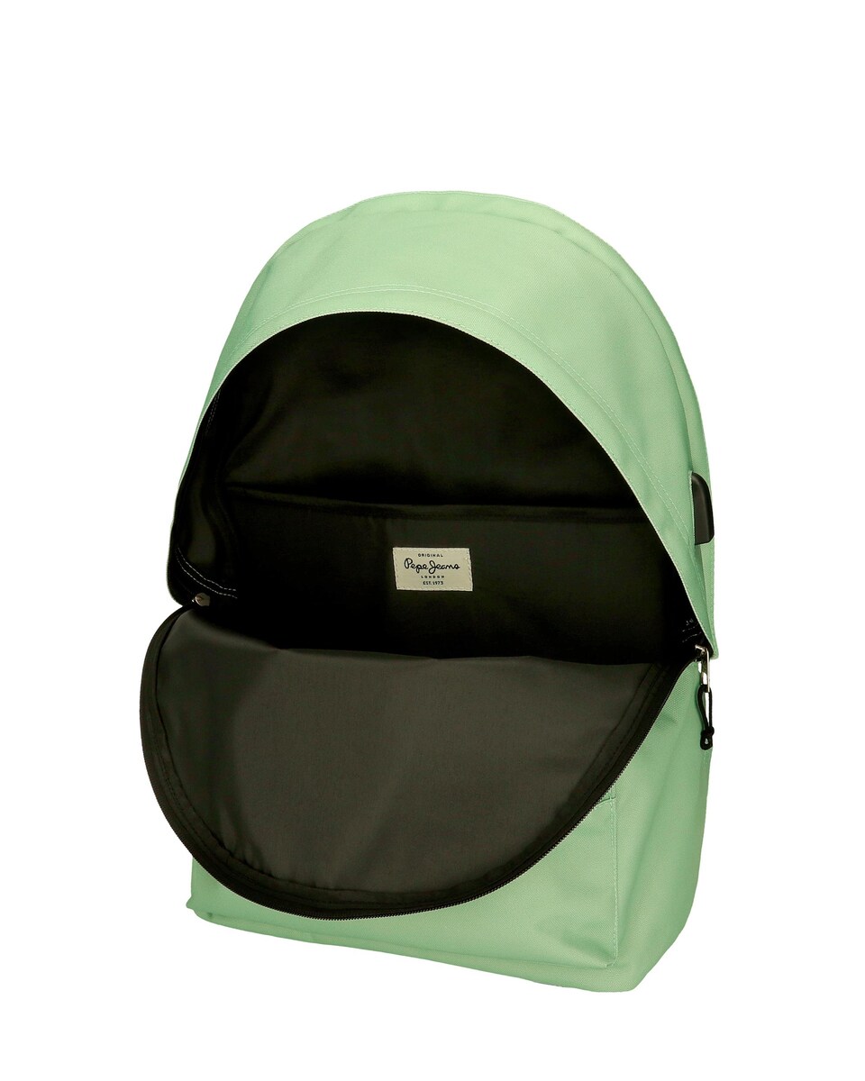 Mochila Porta Computador Pepe Jeans Aris Colorful 2 Compartimentos + Estojo em Turquesa Verde-6