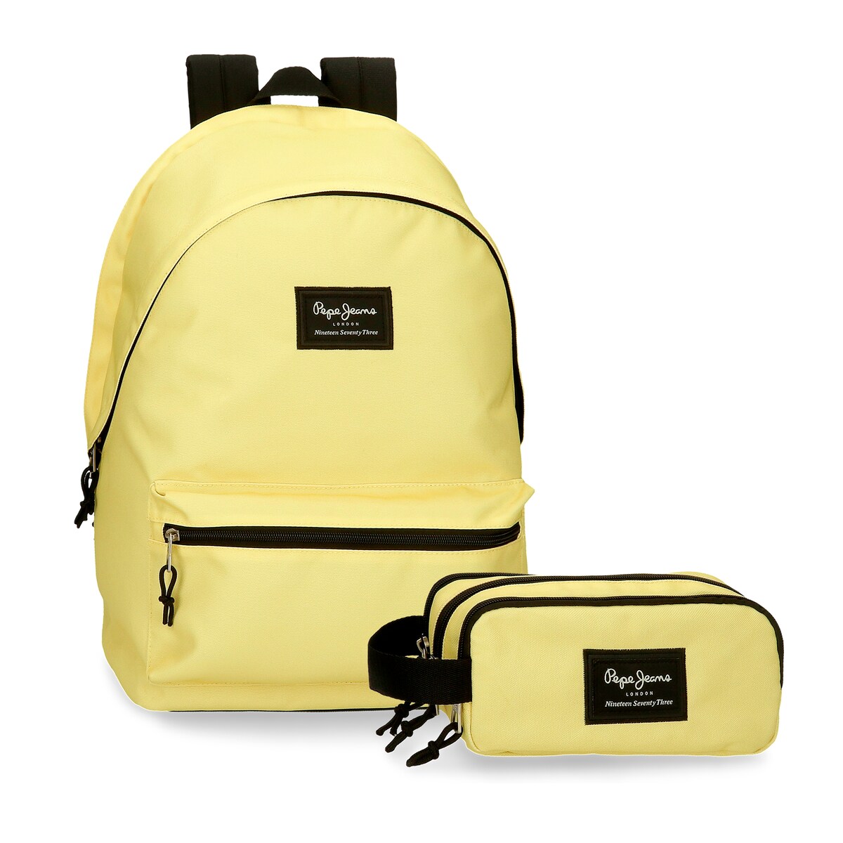 Mochila Portaordenador Pepe Jeans Aris Colorful 2 Compartimentos + Estojo em Amarelo-claro Amarelo-1