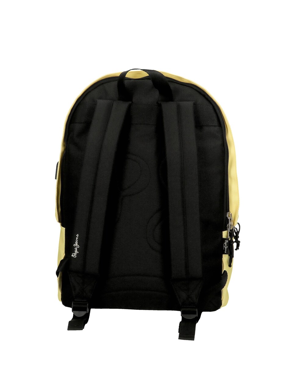 Mochila Portaordenador Pepe Jeans Aris Colorful 2 Compartimentos + Estojo em Amarelo-claro Amarelo-3