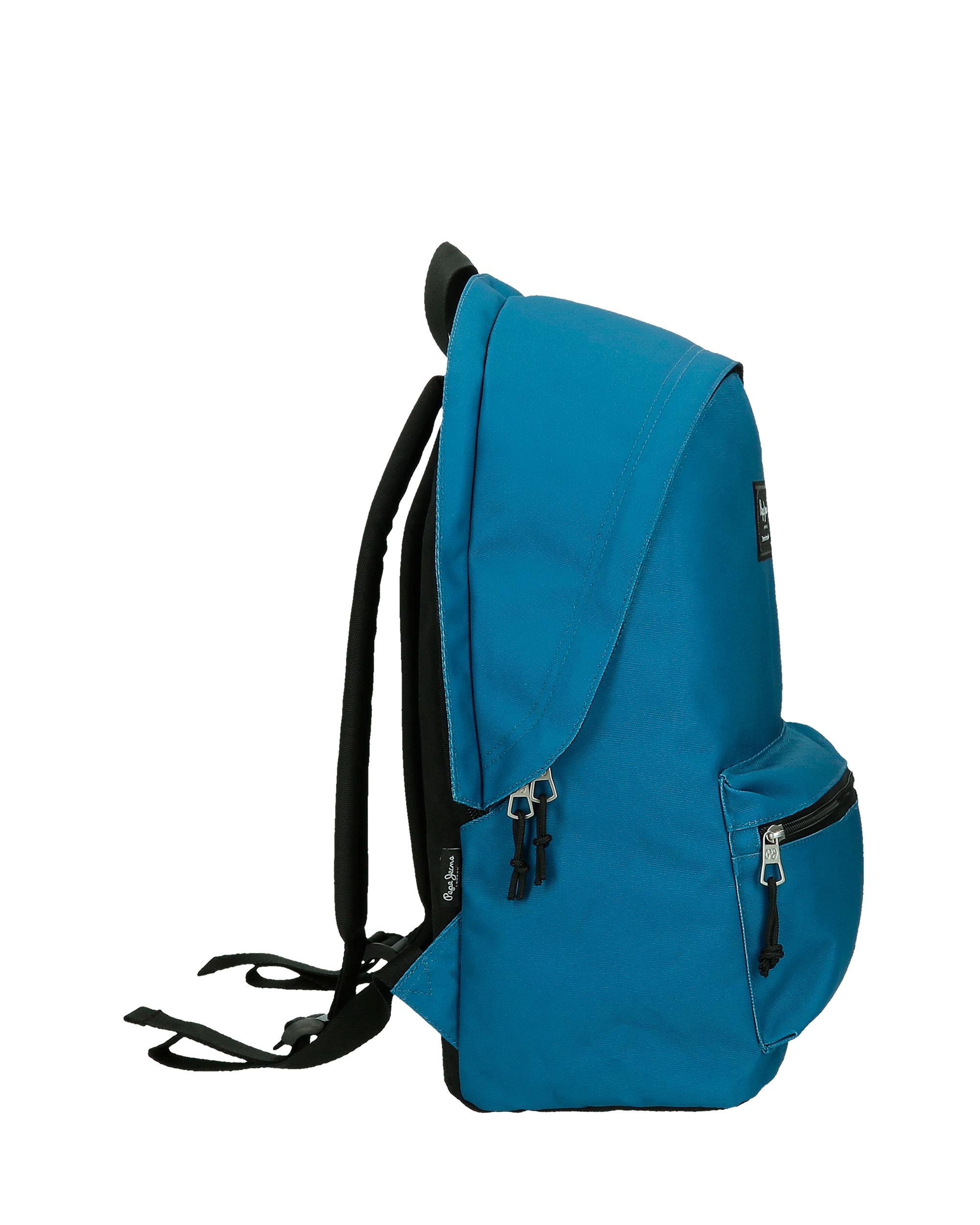 Mochila Portaordenador Pepe Jeans Aris Evergreen 2 Compartimentos + Estojo em Azul Azul-2