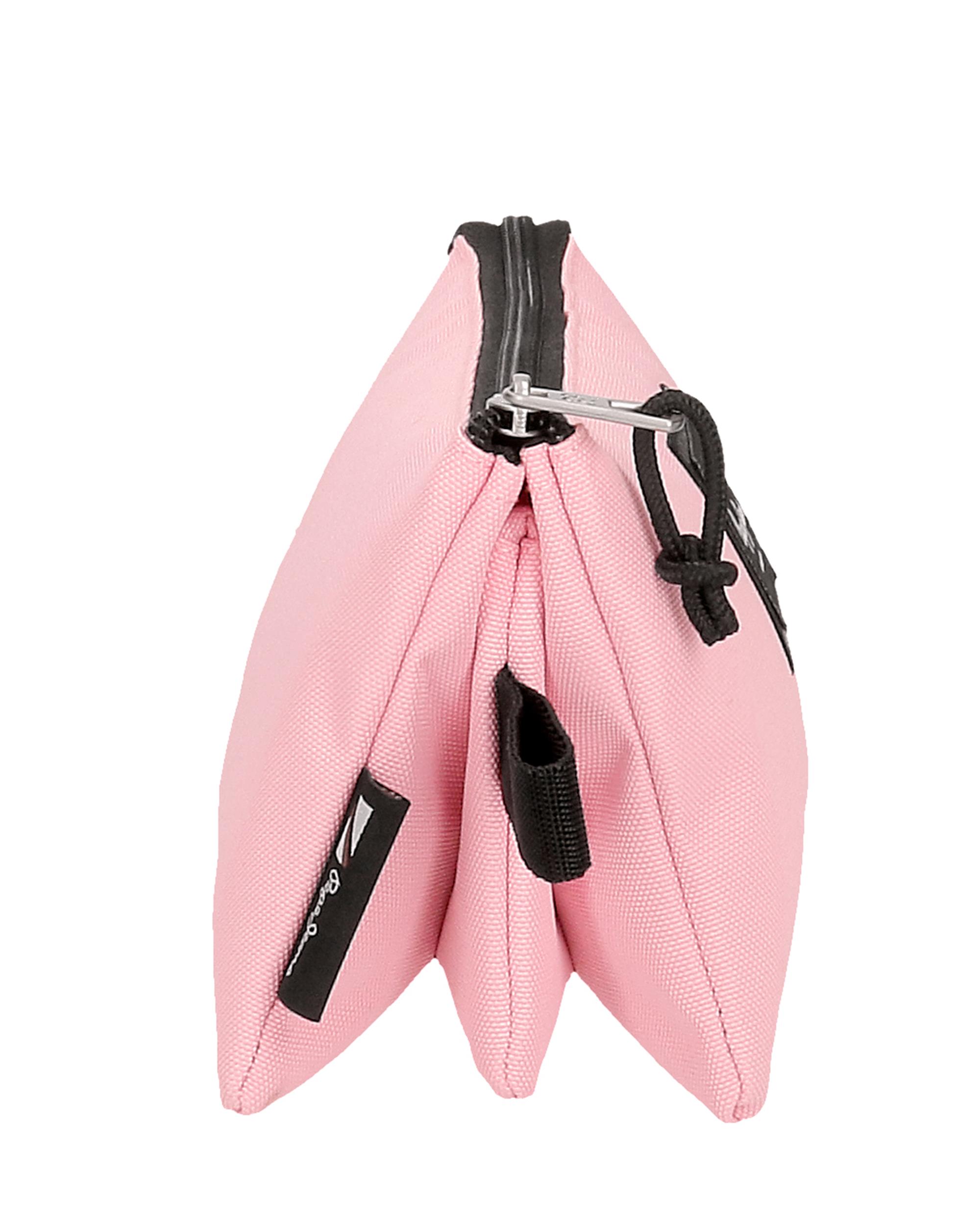 Estojo Pepe Jeans Aris Colorful Três Compartimentos em Rosa-claro Rosa-2