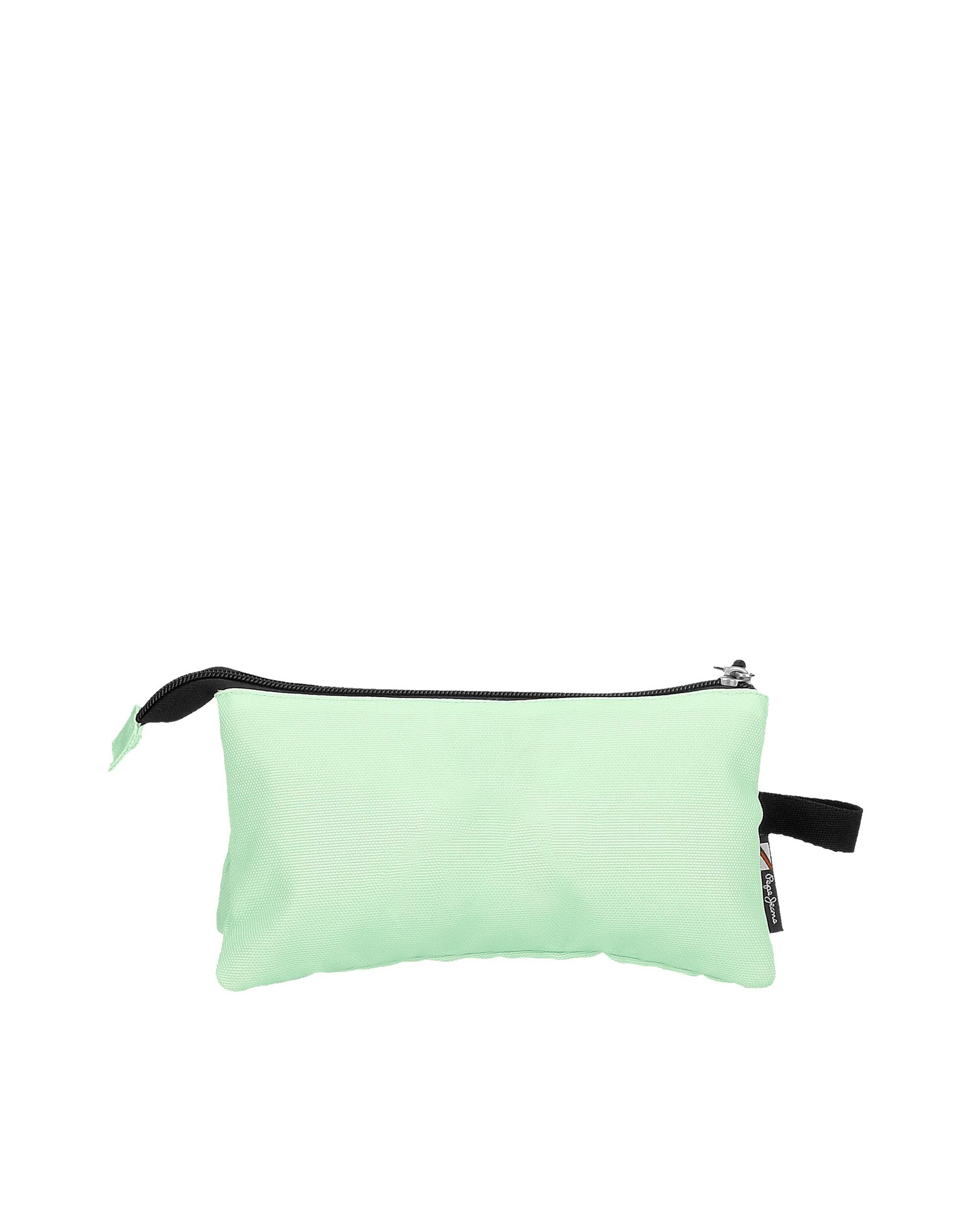 Estojo Pepe Jeans Aris Colorful Três Compartimentos em Turquesa Esverdeado Verde-3