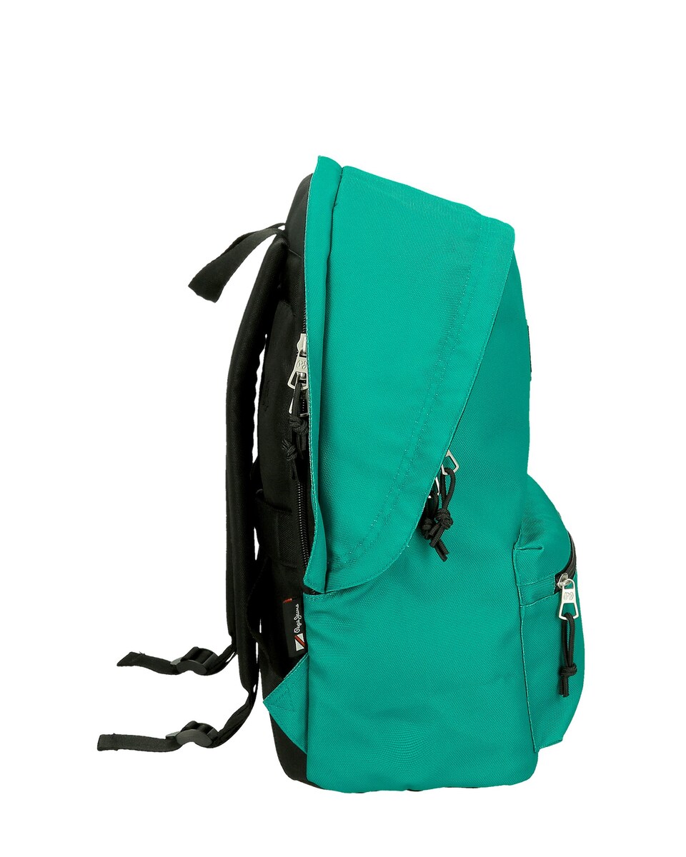 Mochila Pepe Jeans Aris Evergreen Porta Computador com Dois Compartimentos em Verde Verde-2